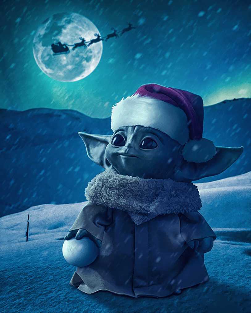 Baby Yoda Christmas Wallpapers