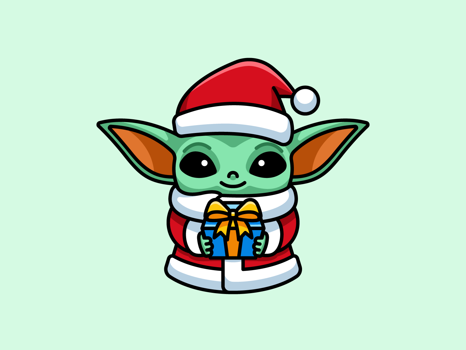 Baby Yoda Christmas Wallpapers