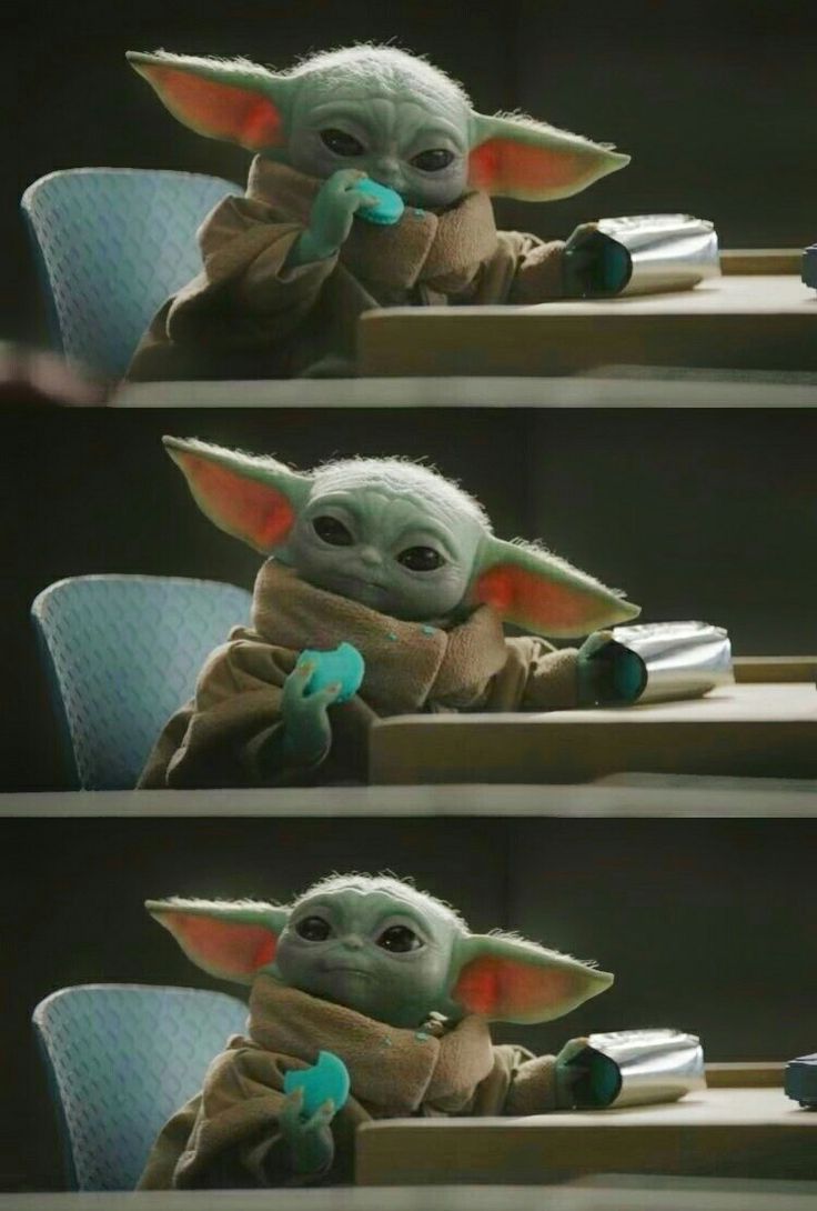 Baby Yoda Eating Oreos Wallpapers