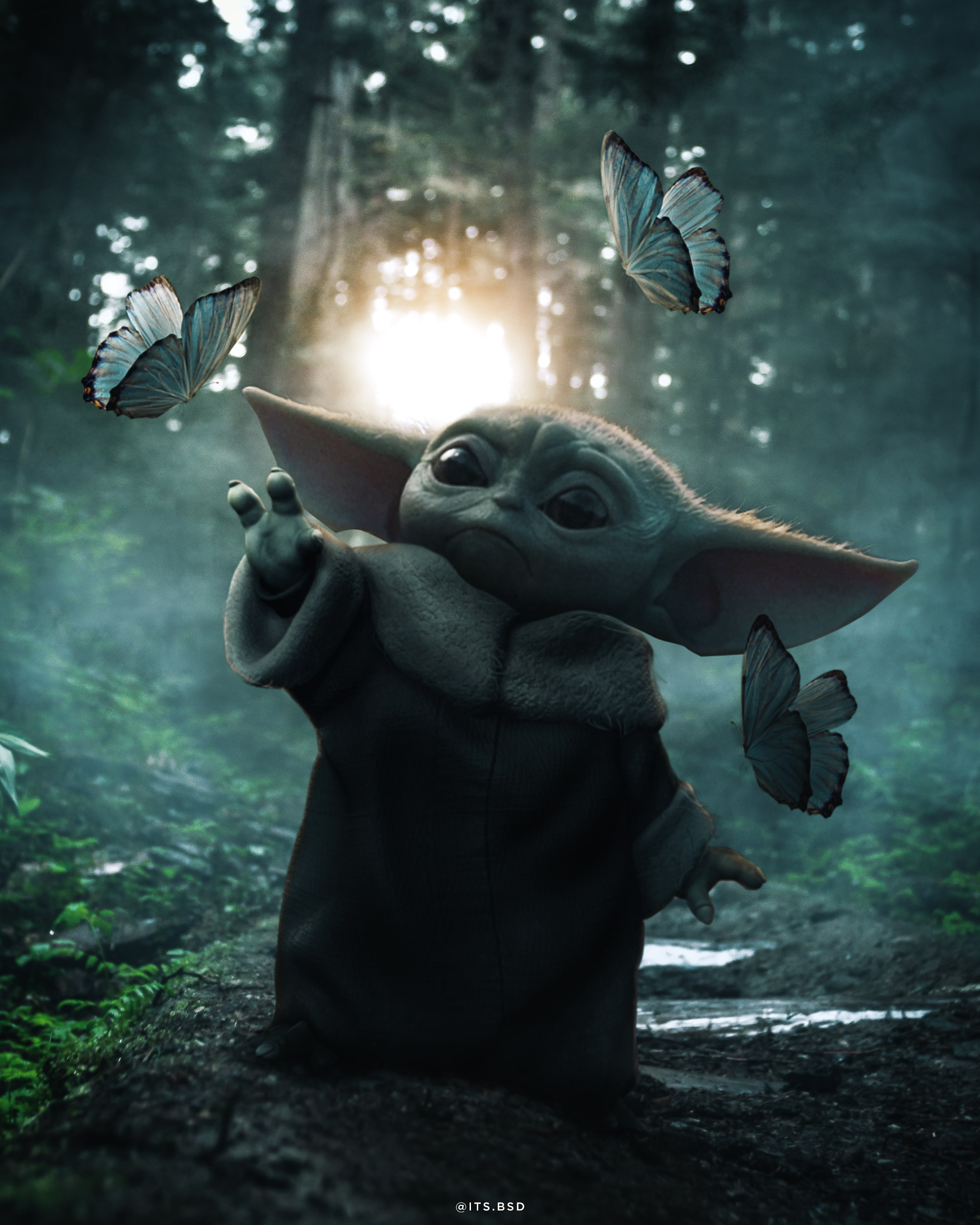 Baby Yoda Fanart 2019 Wallpapers