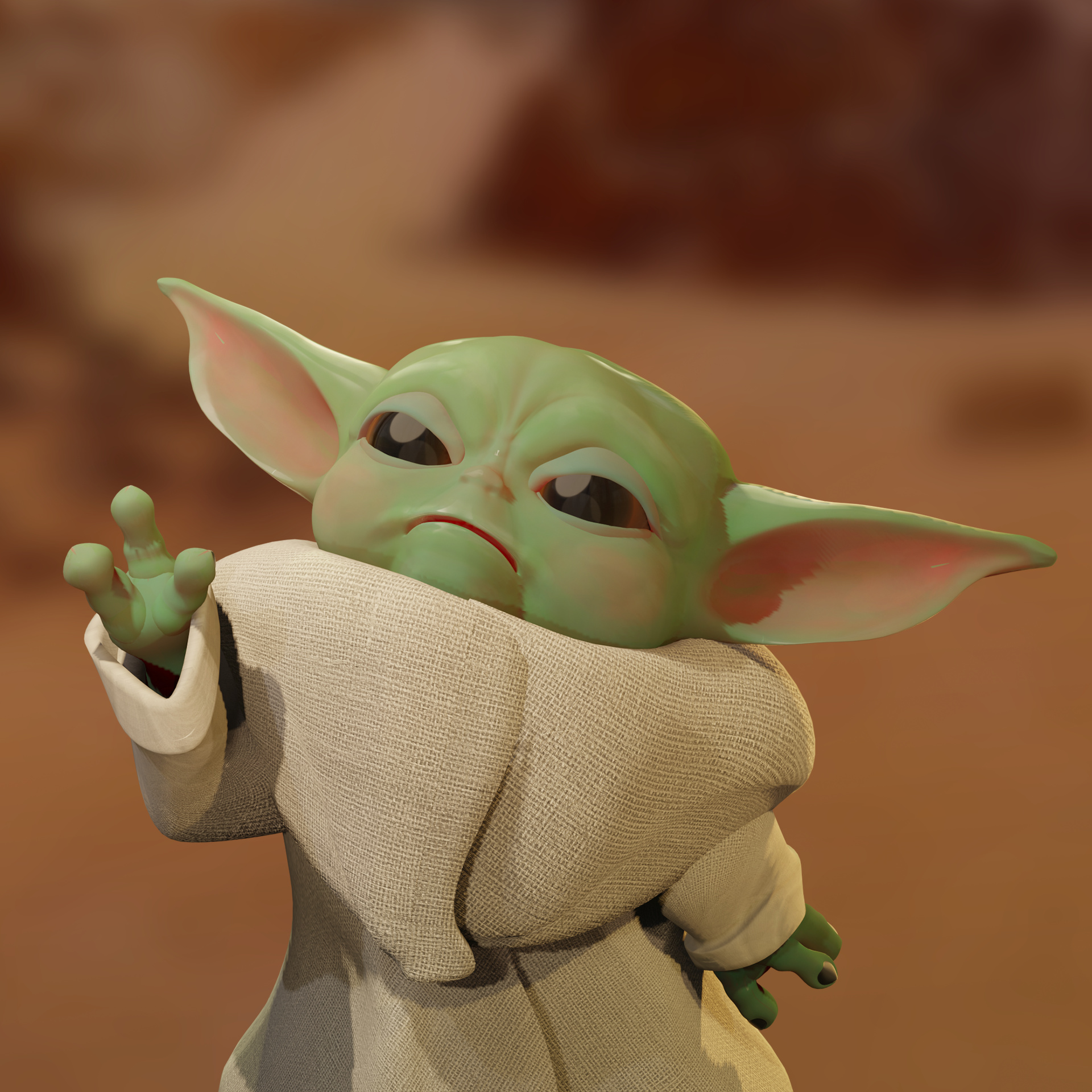 Baby Yoda Fanart 2019 Wallpapers