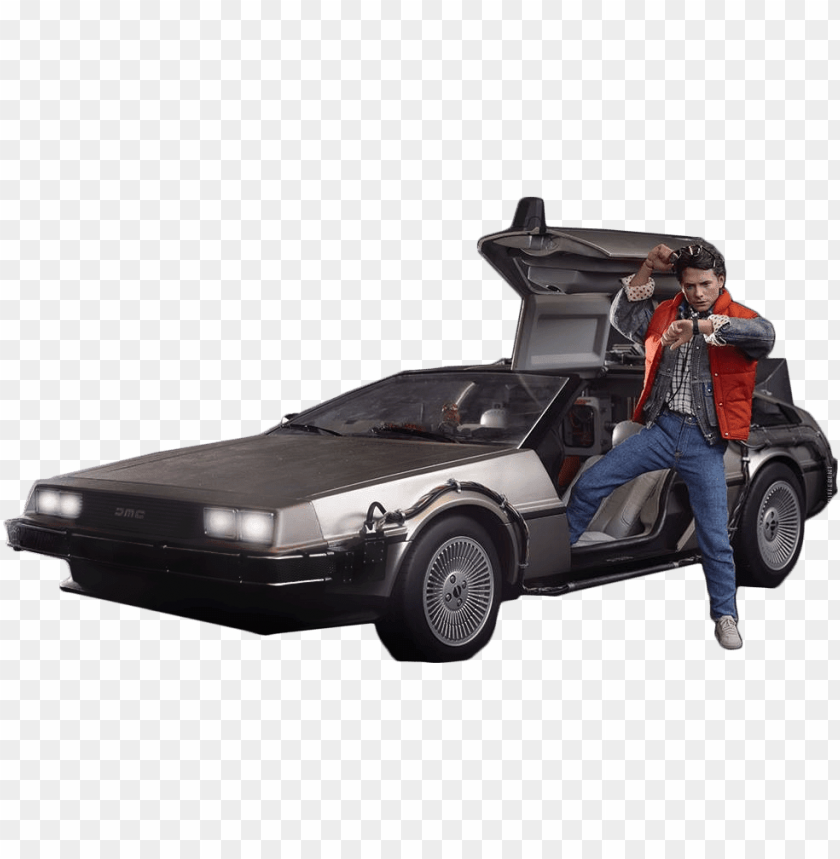 Back To The Future Delorean Car Illustration Wallpapers