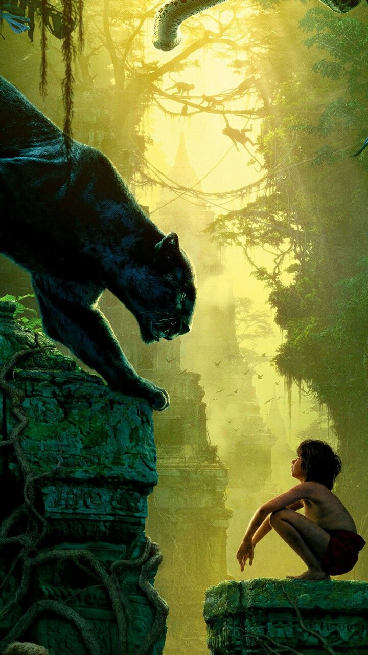 Bagheera &Amp; Mowgli Jungle Book Wallpapers