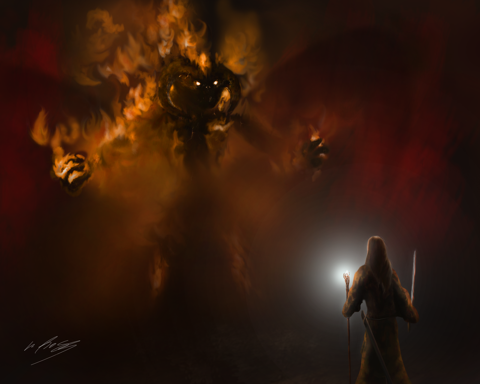 Balrog Vs Gandalf Lord Of The Rings
 Wallpapers