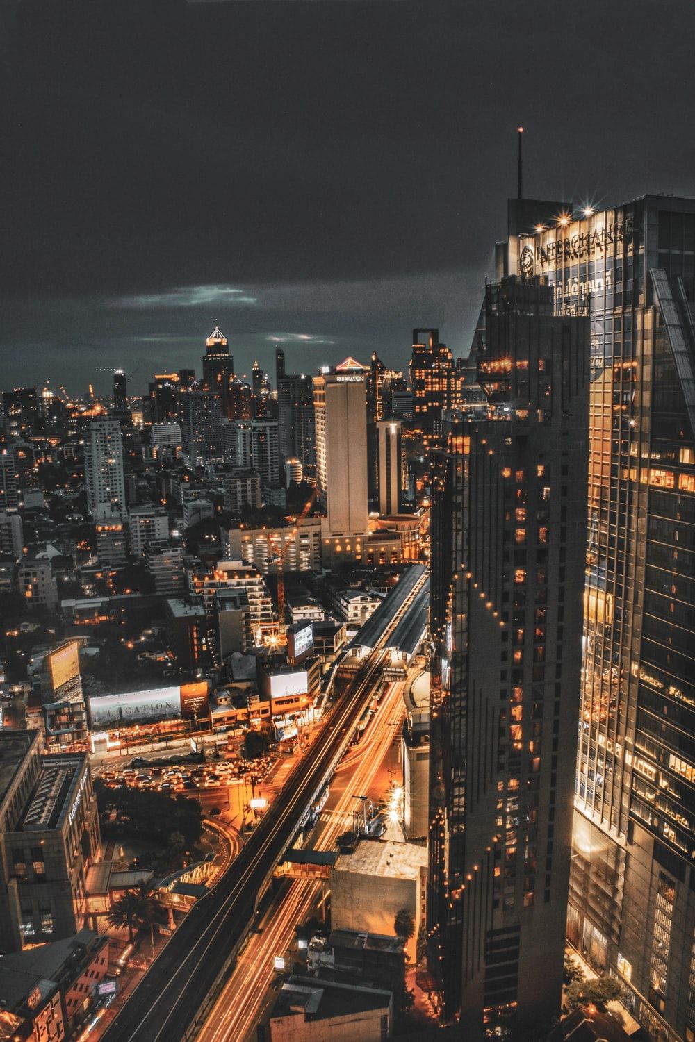 Bangkok Skyscraper In Night Wallpapers