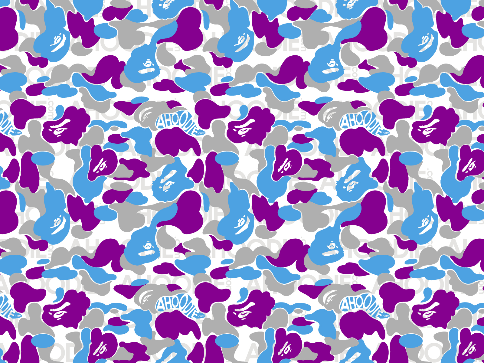 Bape Logo Blue Wallpapers