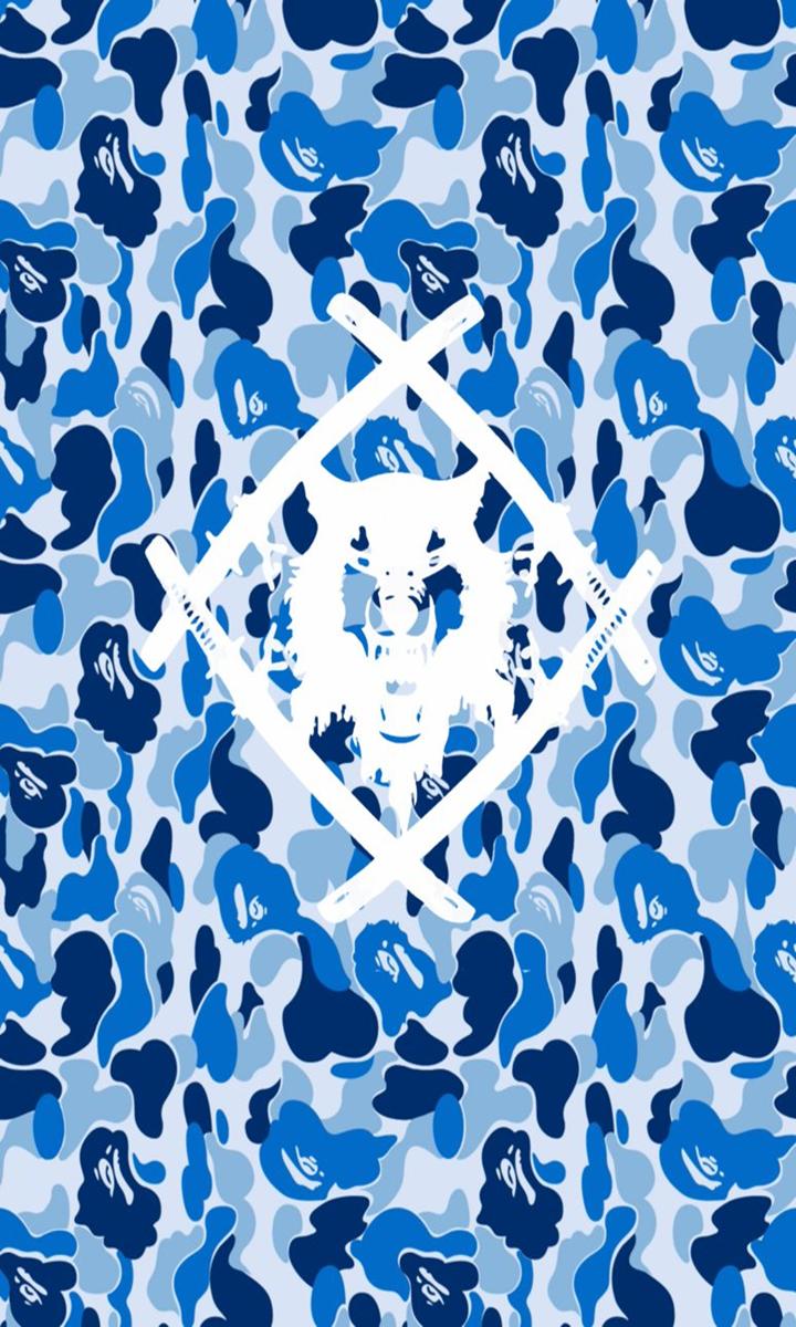 Bape Logo Blue Wallpapers