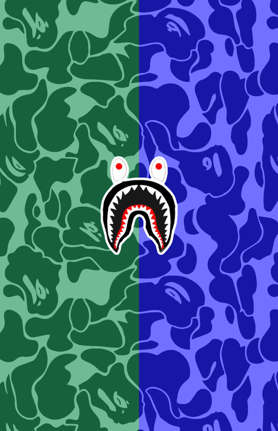 Bape Logo Blue Wallpapers