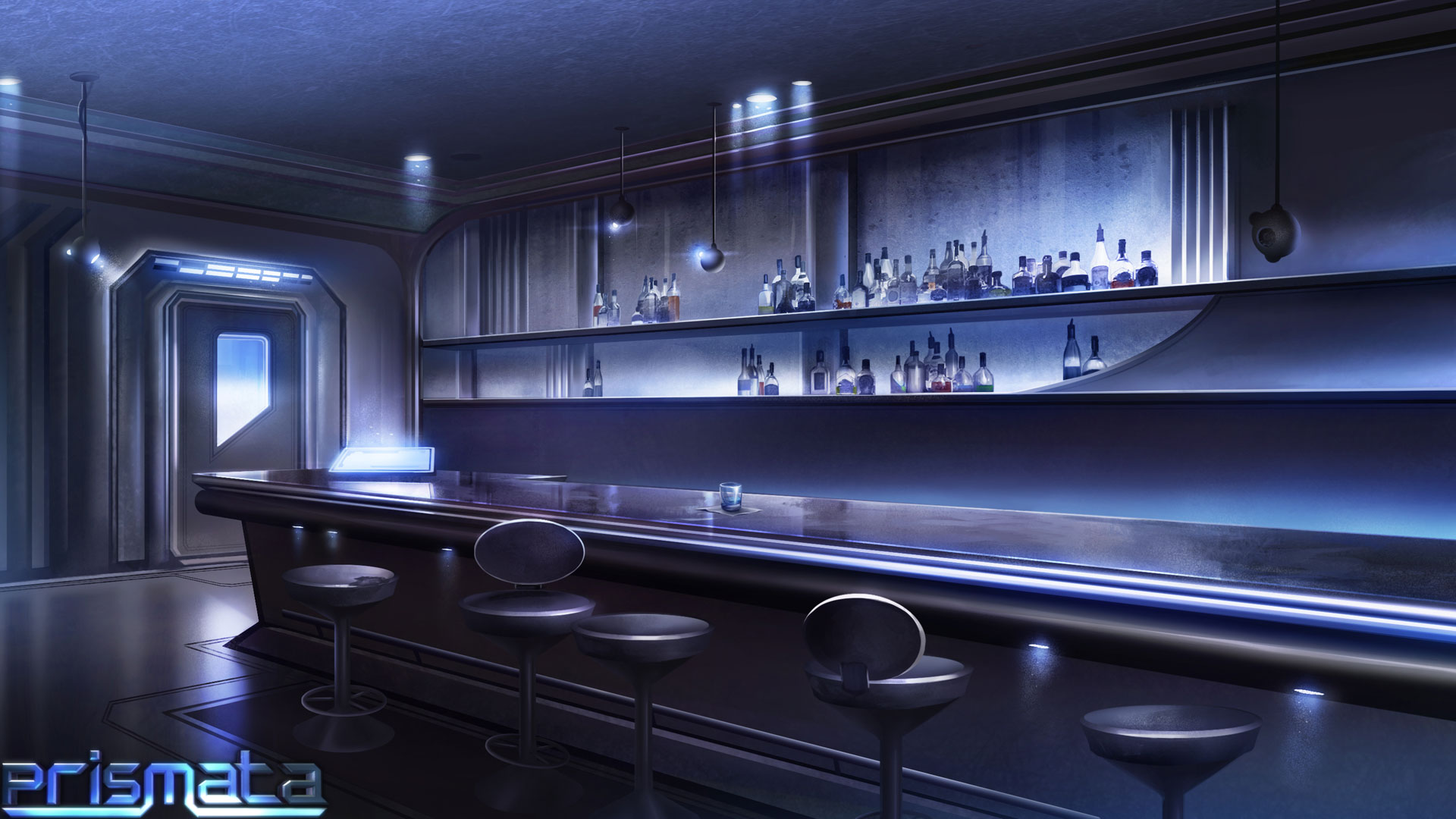 Bar Scene Background