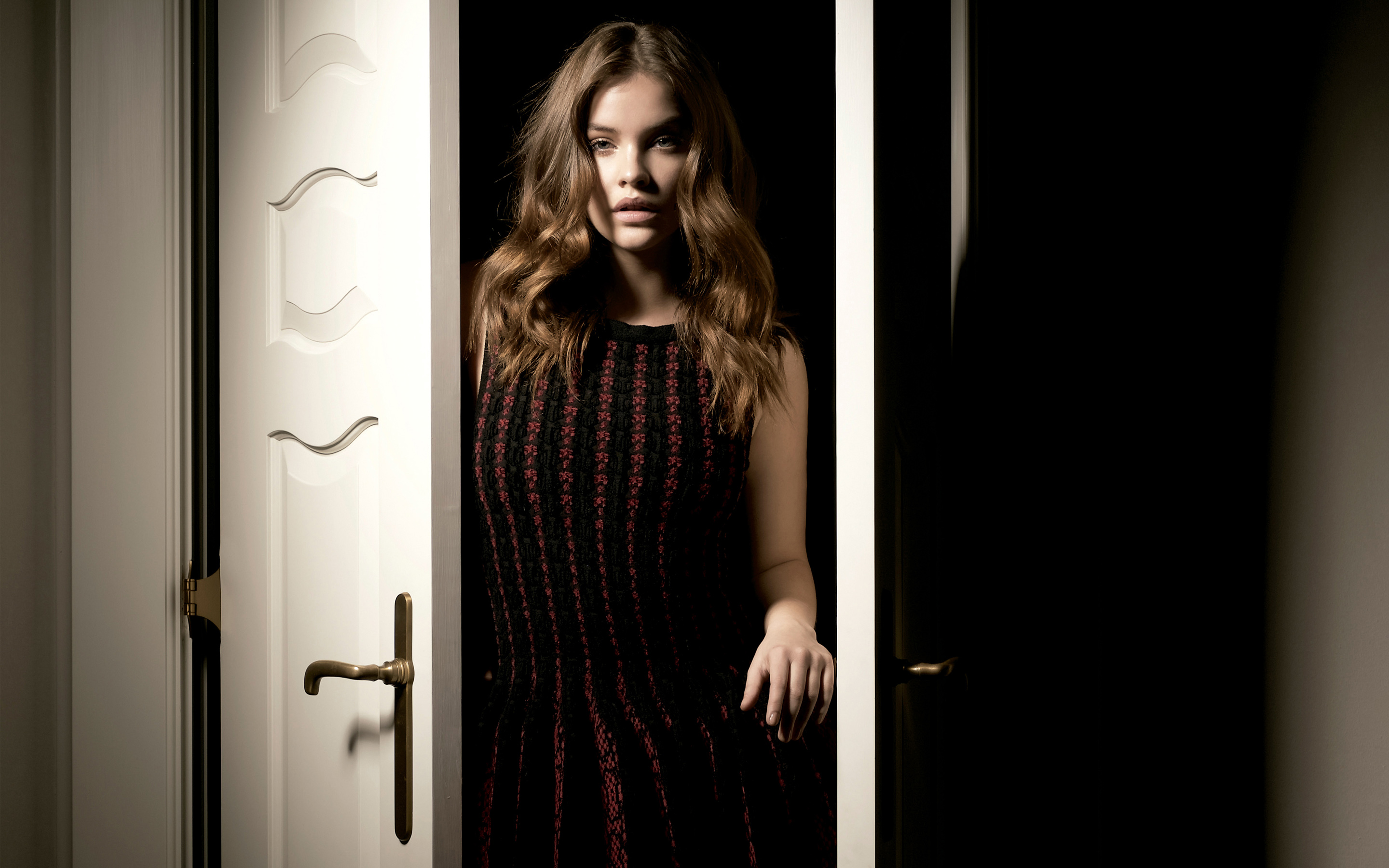 Barbara Palvin Black Dress Wallpapers