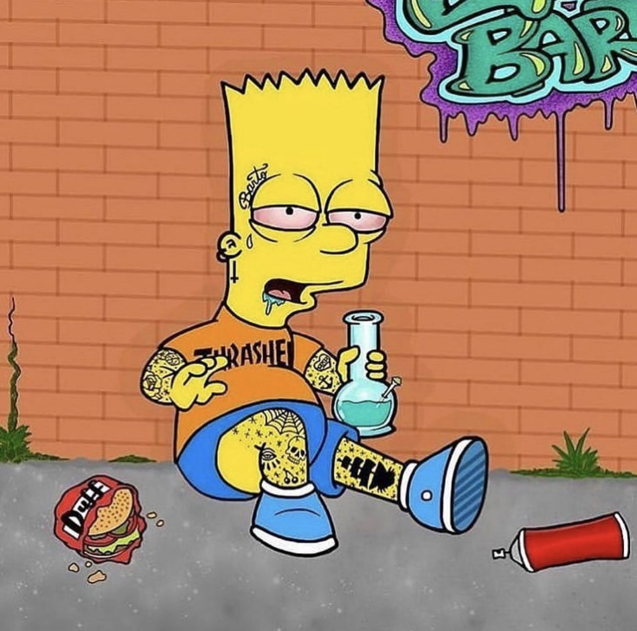 Bart Simpson Stoned Wallpapers