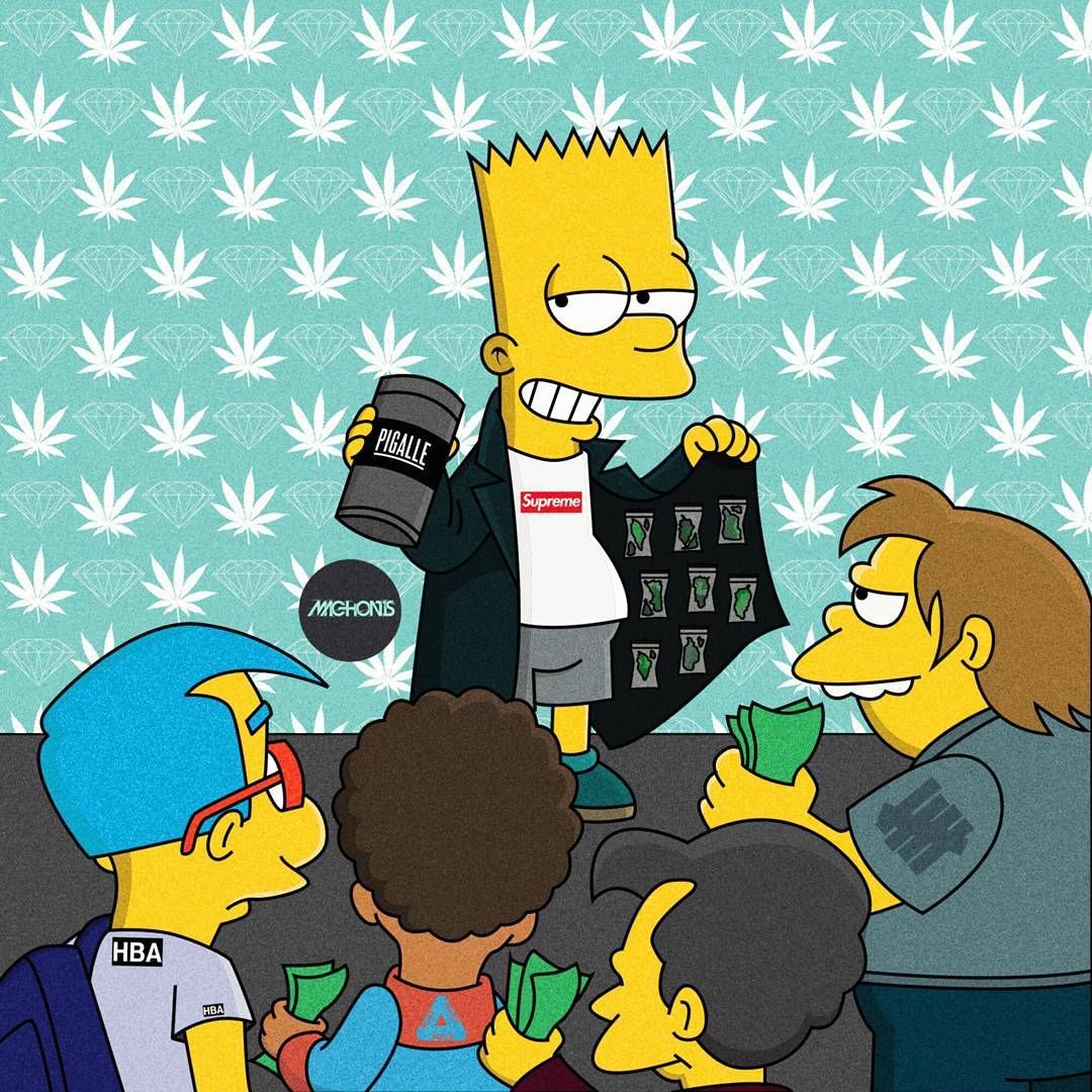 Bart Simpson Stoned Wallpapers