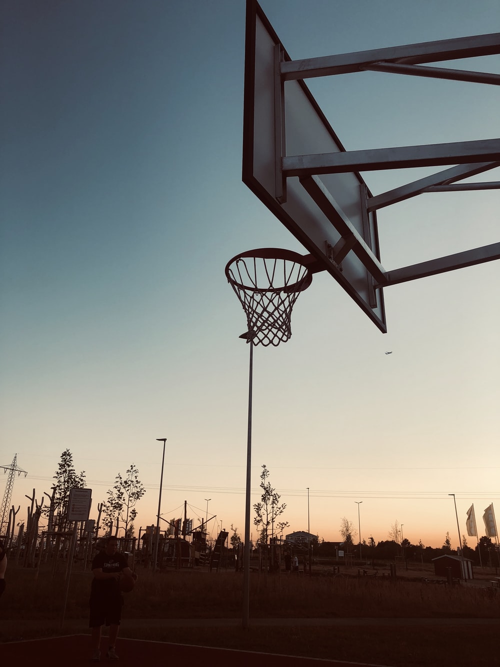 Basketball Court Sunset Wallpapers