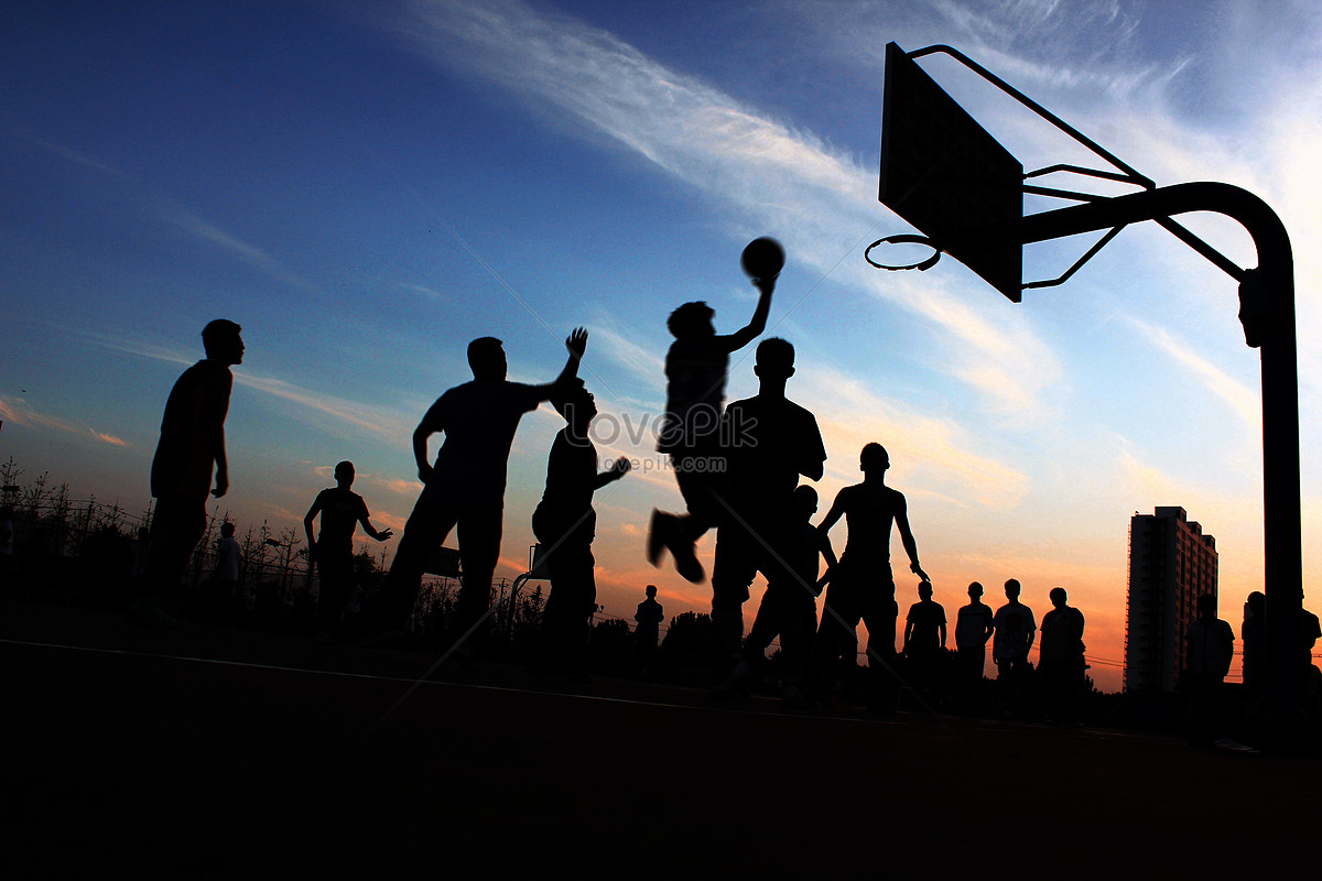 Basketball Court Sunset Wallpapers