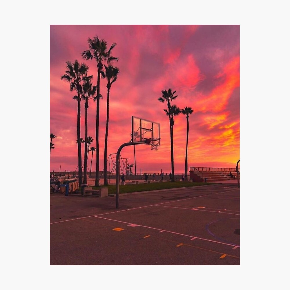 Basketball Court Sunset Wallpapers