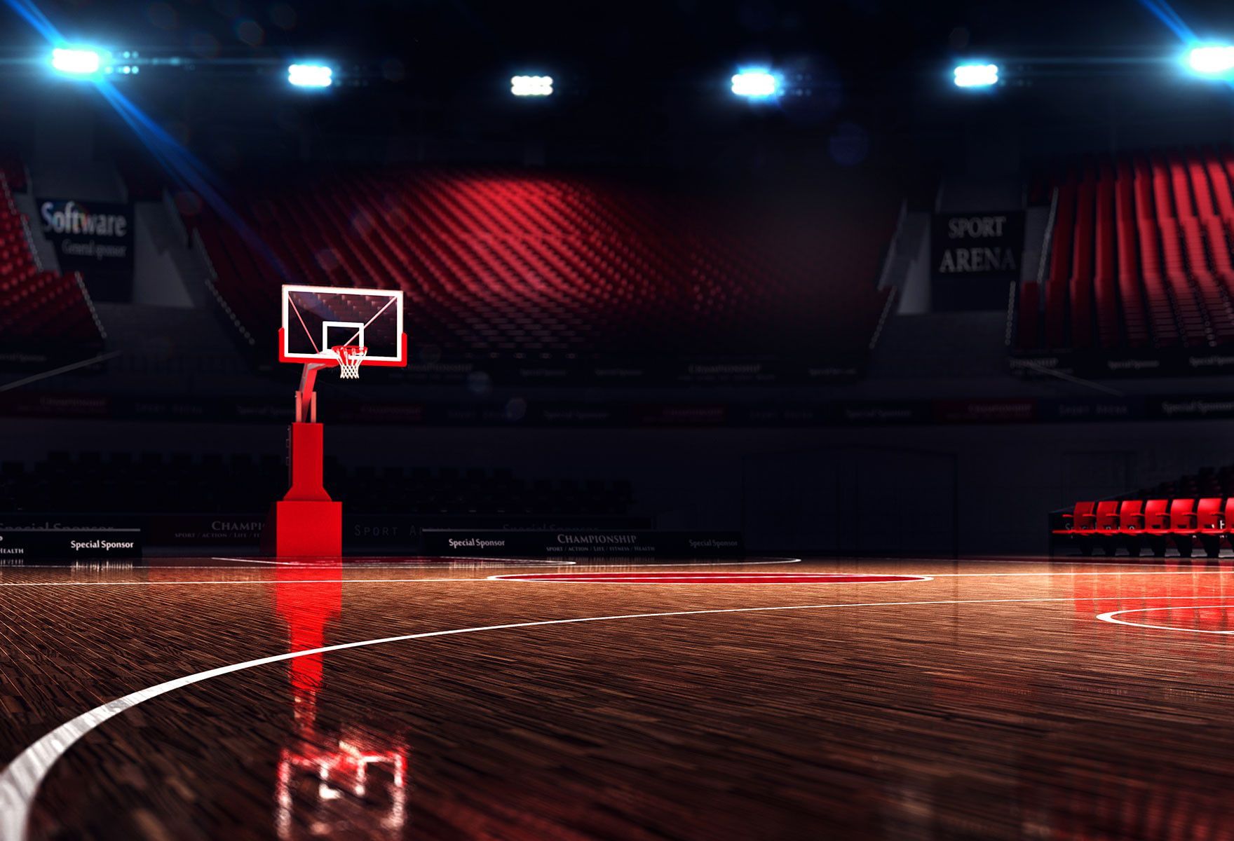 Basketball Gym Background