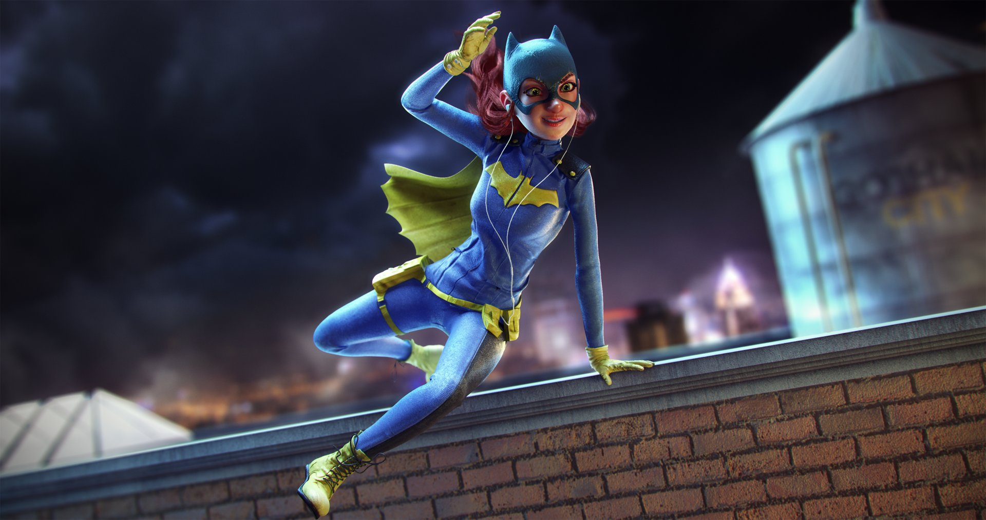 Batgirl Cartoon Art Wallpapers