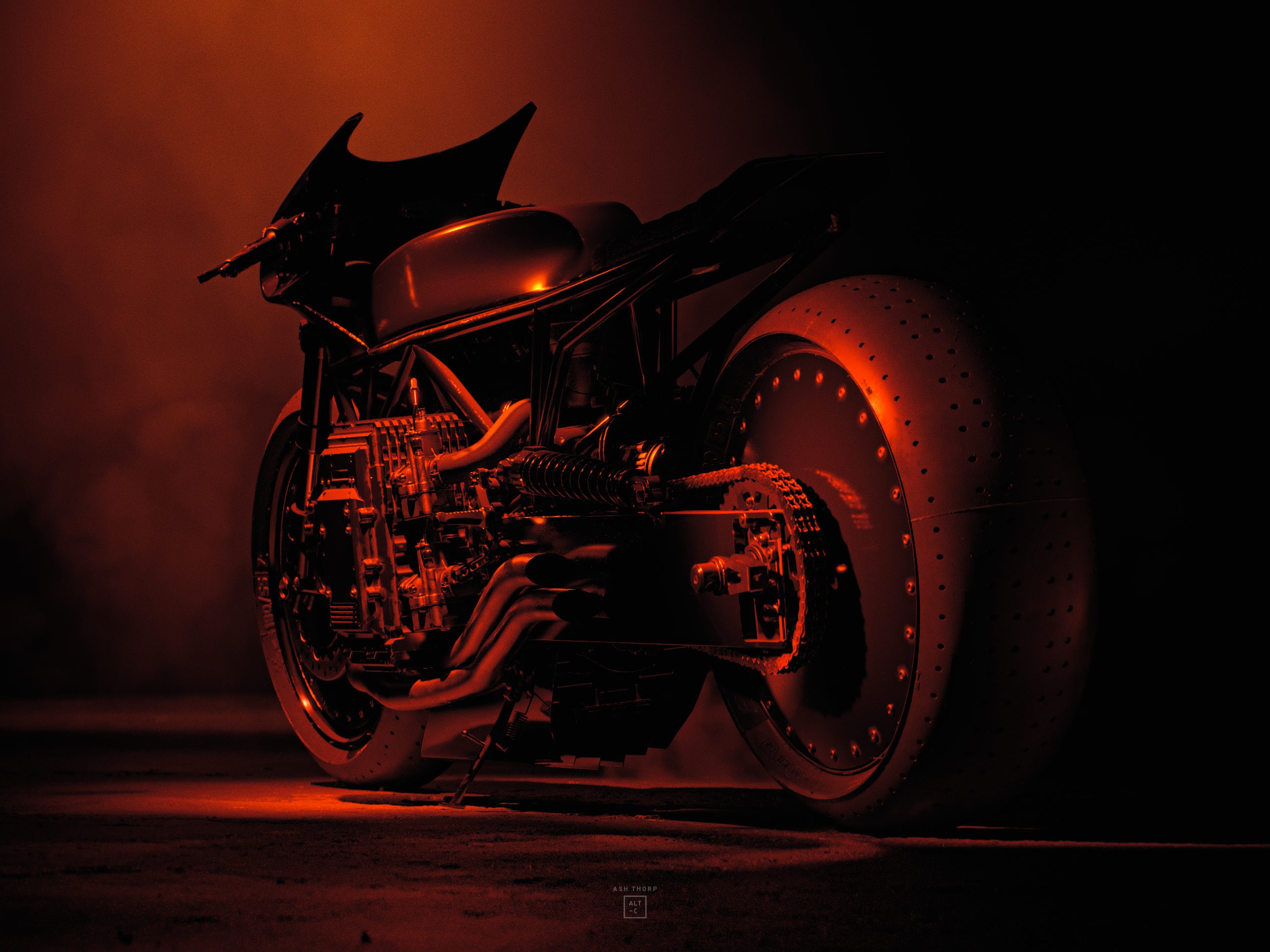 Batman 4K Motorcycle Art Wallpapers