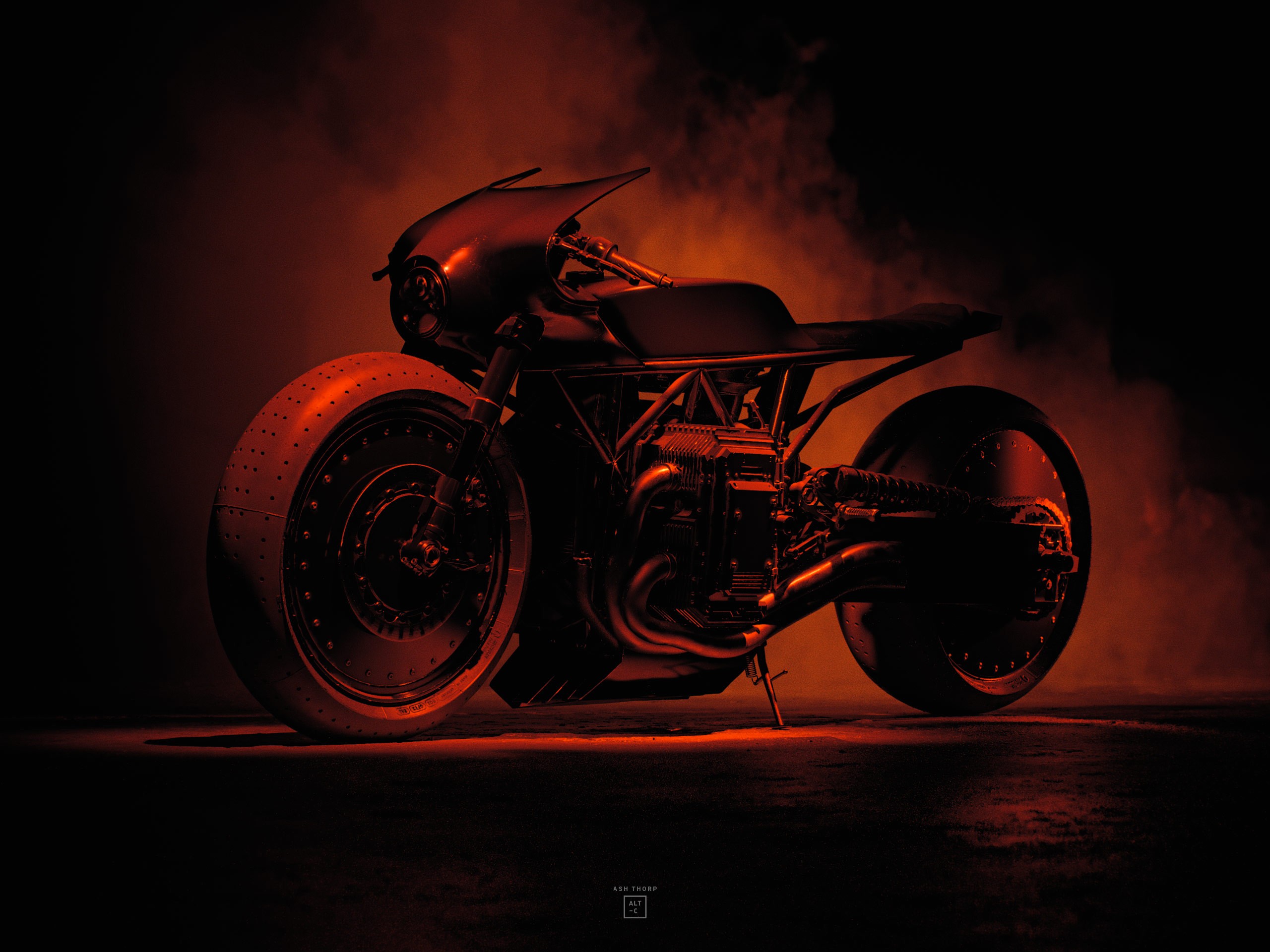 Batman 4K Motorcycle Art Wallpapers