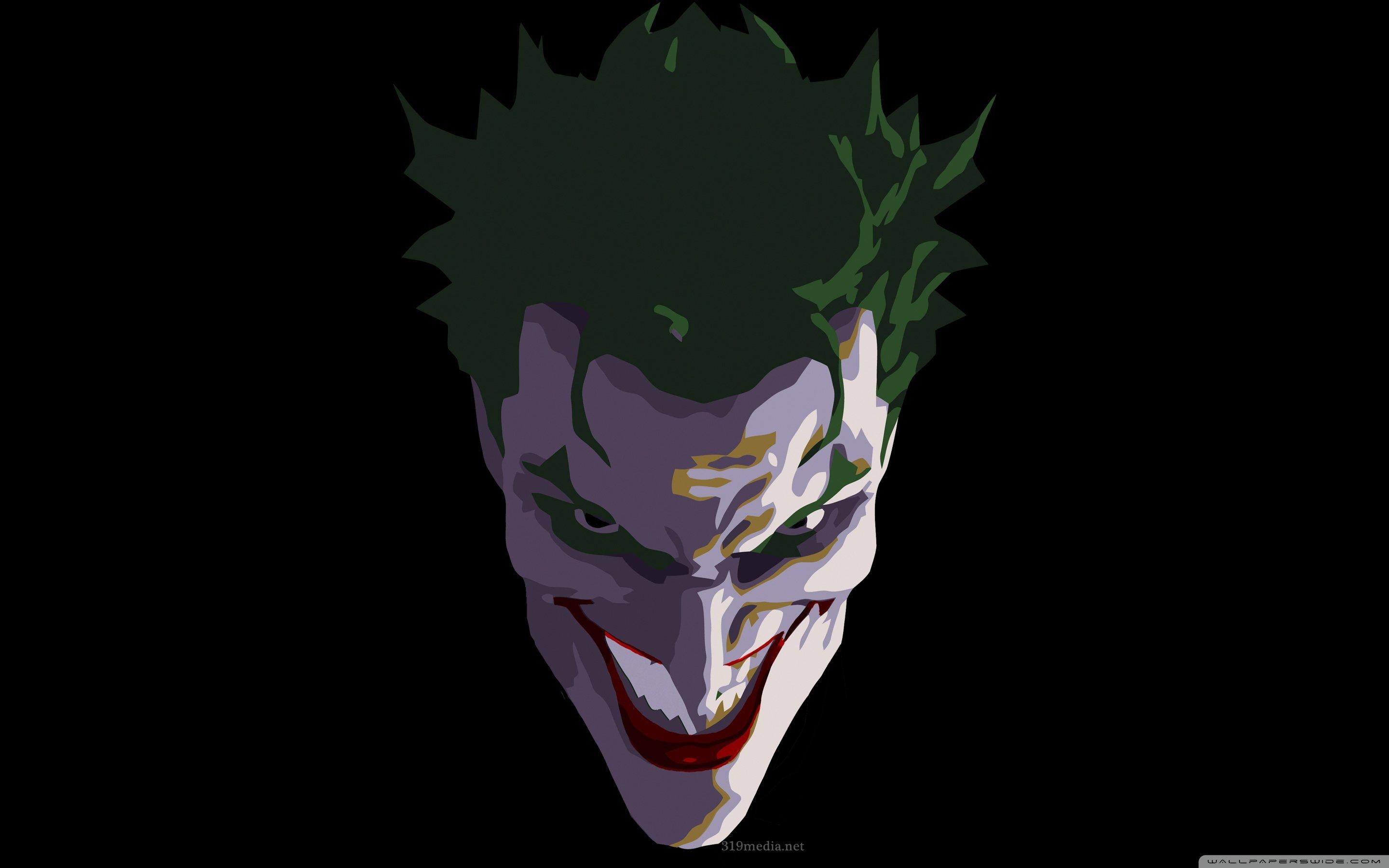 Batman And Joker Face Art Wallpapers