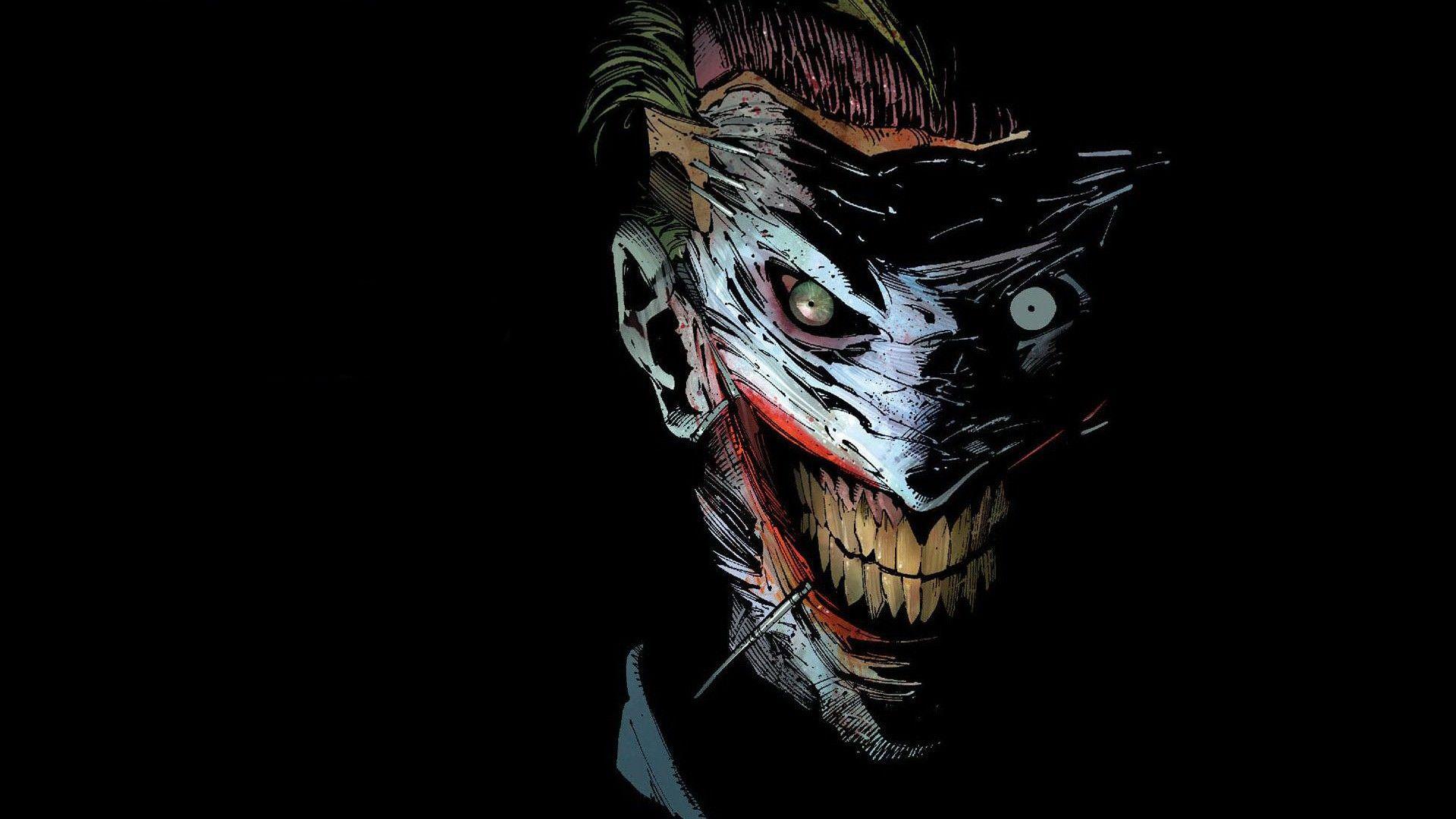 Batman And Joker Face Art Wallpapers