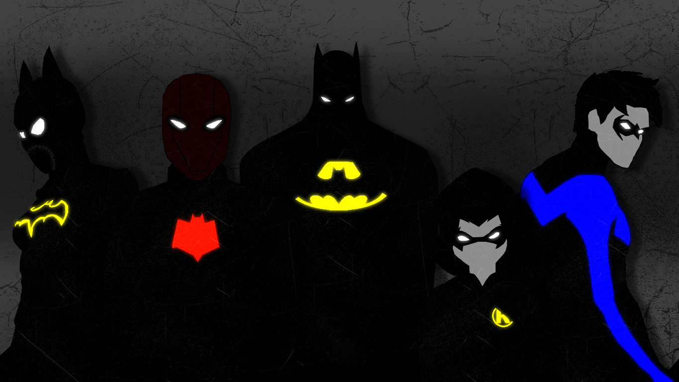 Batman Family Minimalist Wallpapers