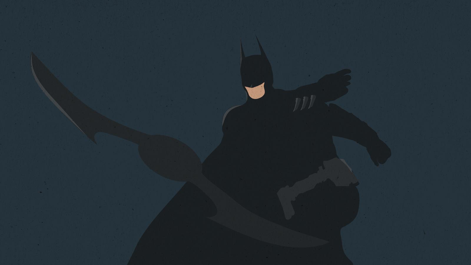 Batman Flat Design Minimal 4K Wallpapers