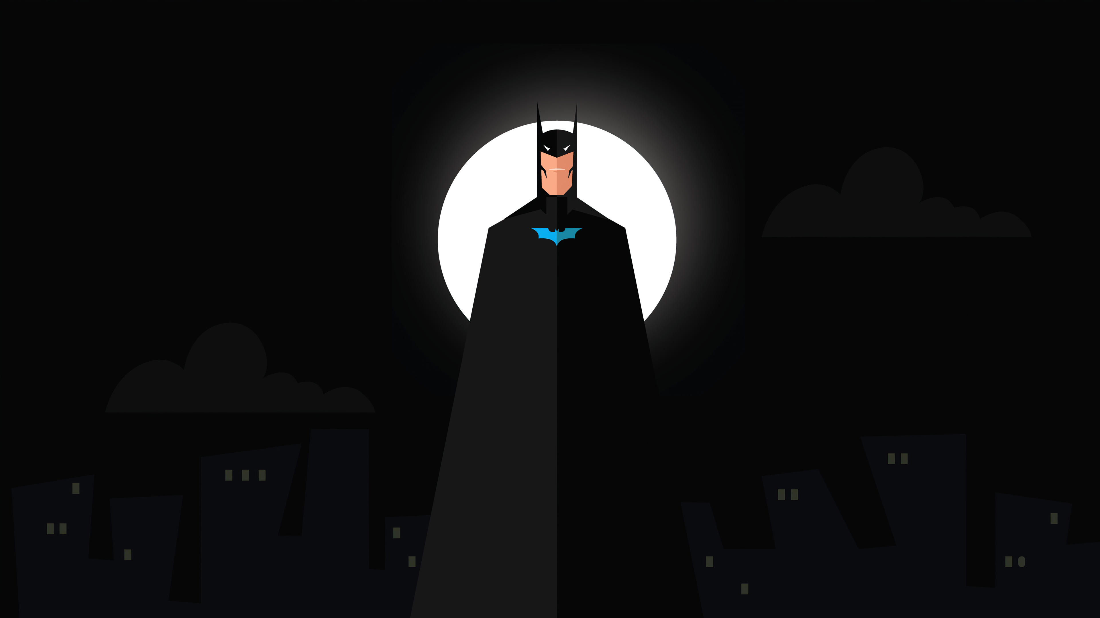 Batman Flat Design Minimal 5K Wallpapers