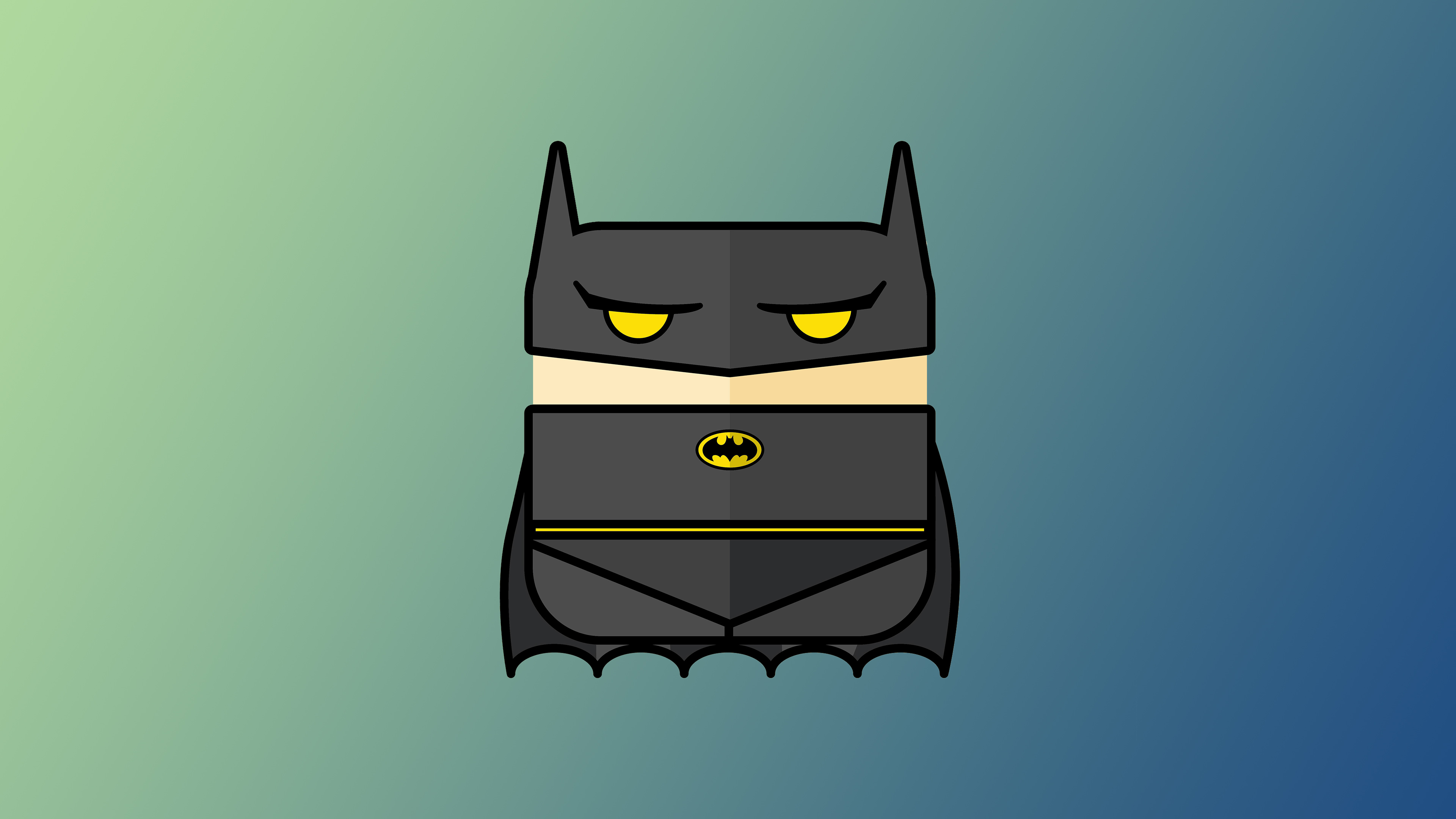 Batman Flat Design Minimal 5K Wallpapers