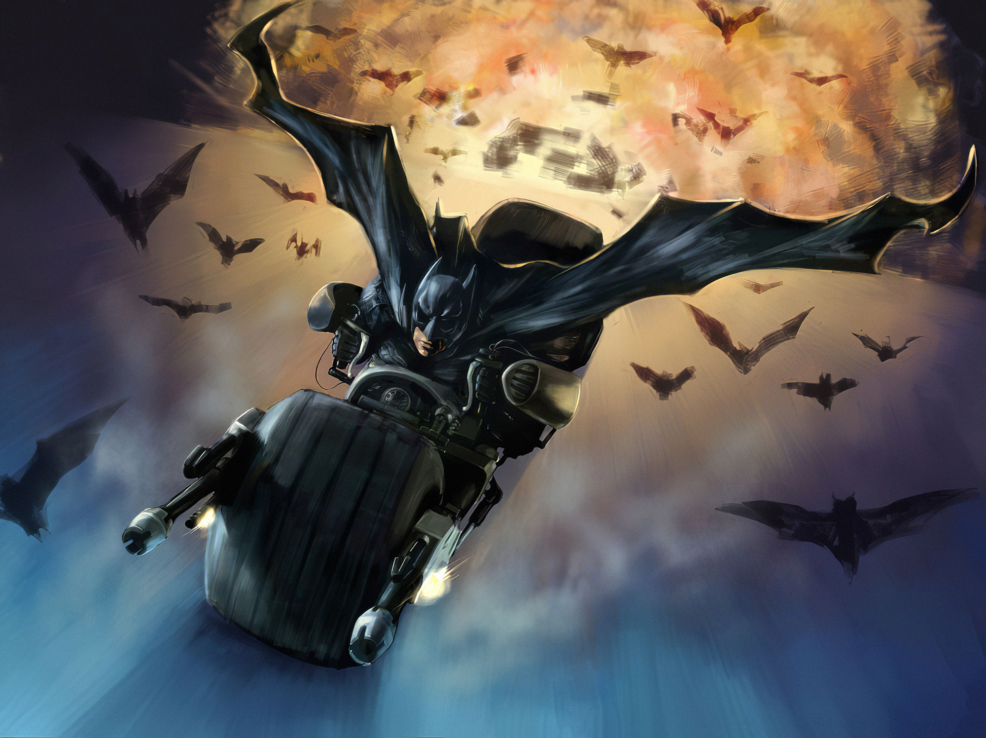 Batman Flying Wallpapers