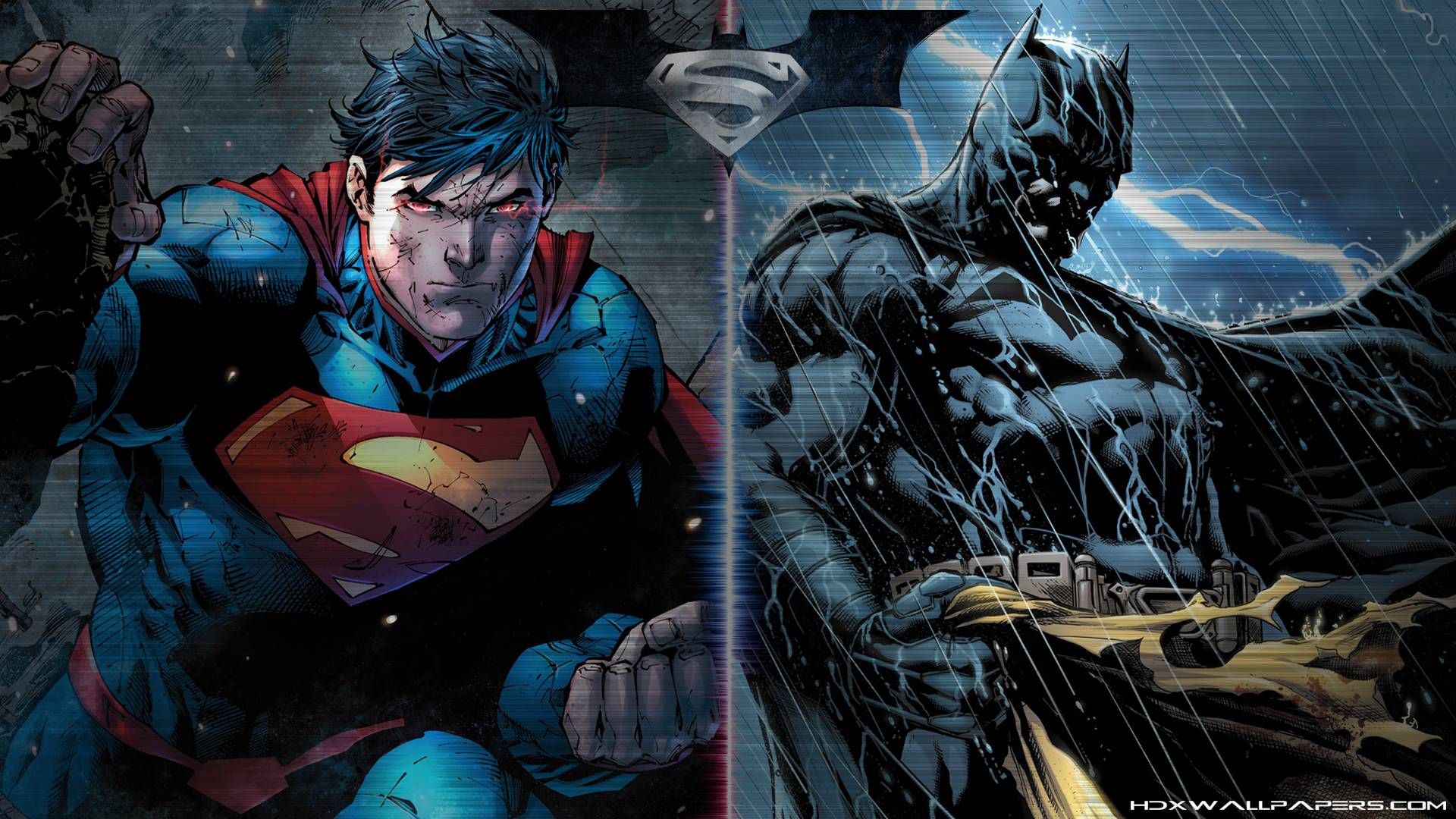 Batman On Batcyle Vs Superman Wallpapers