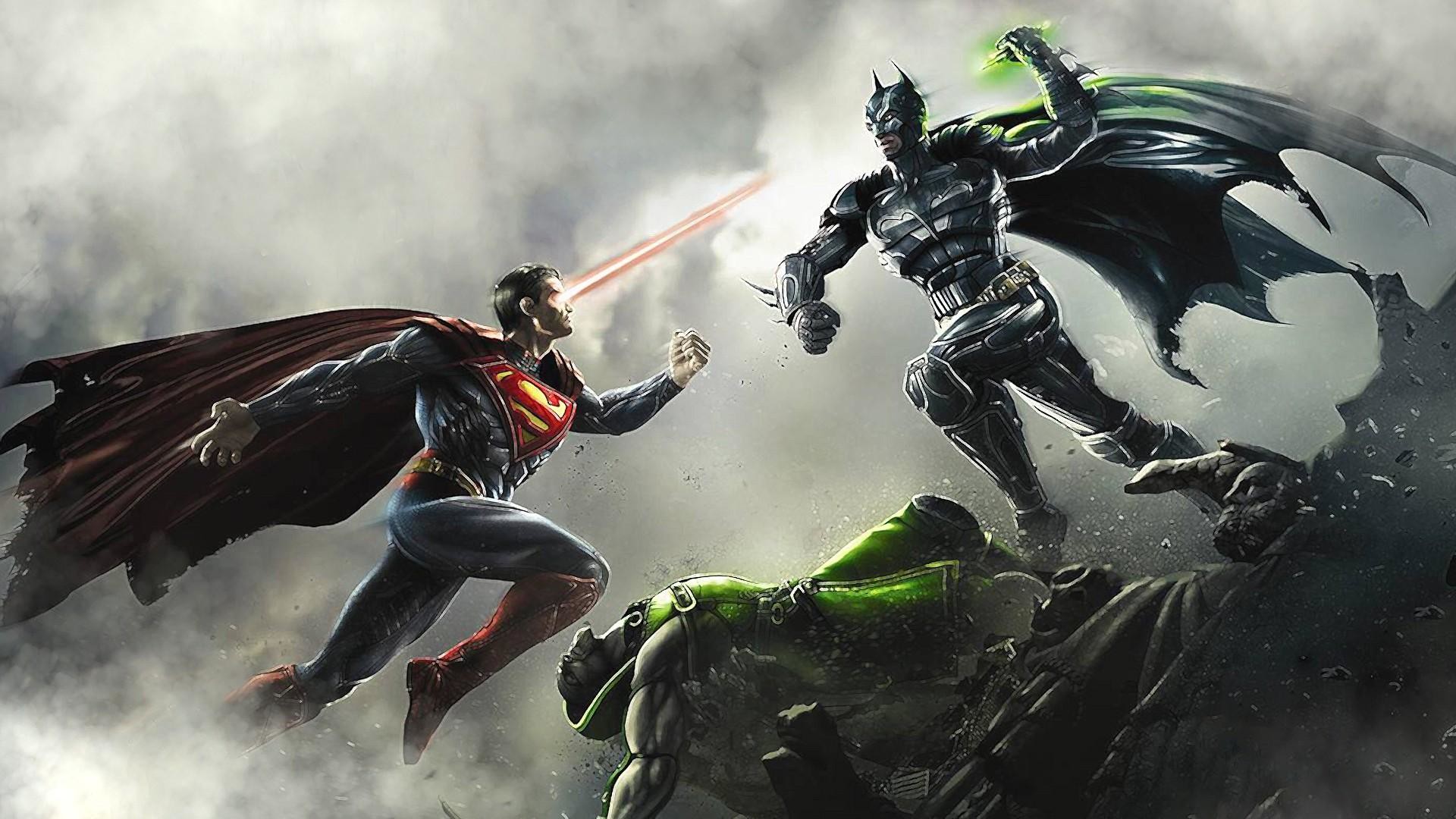 Batman On Batcyle Vs Superman Wallpapers