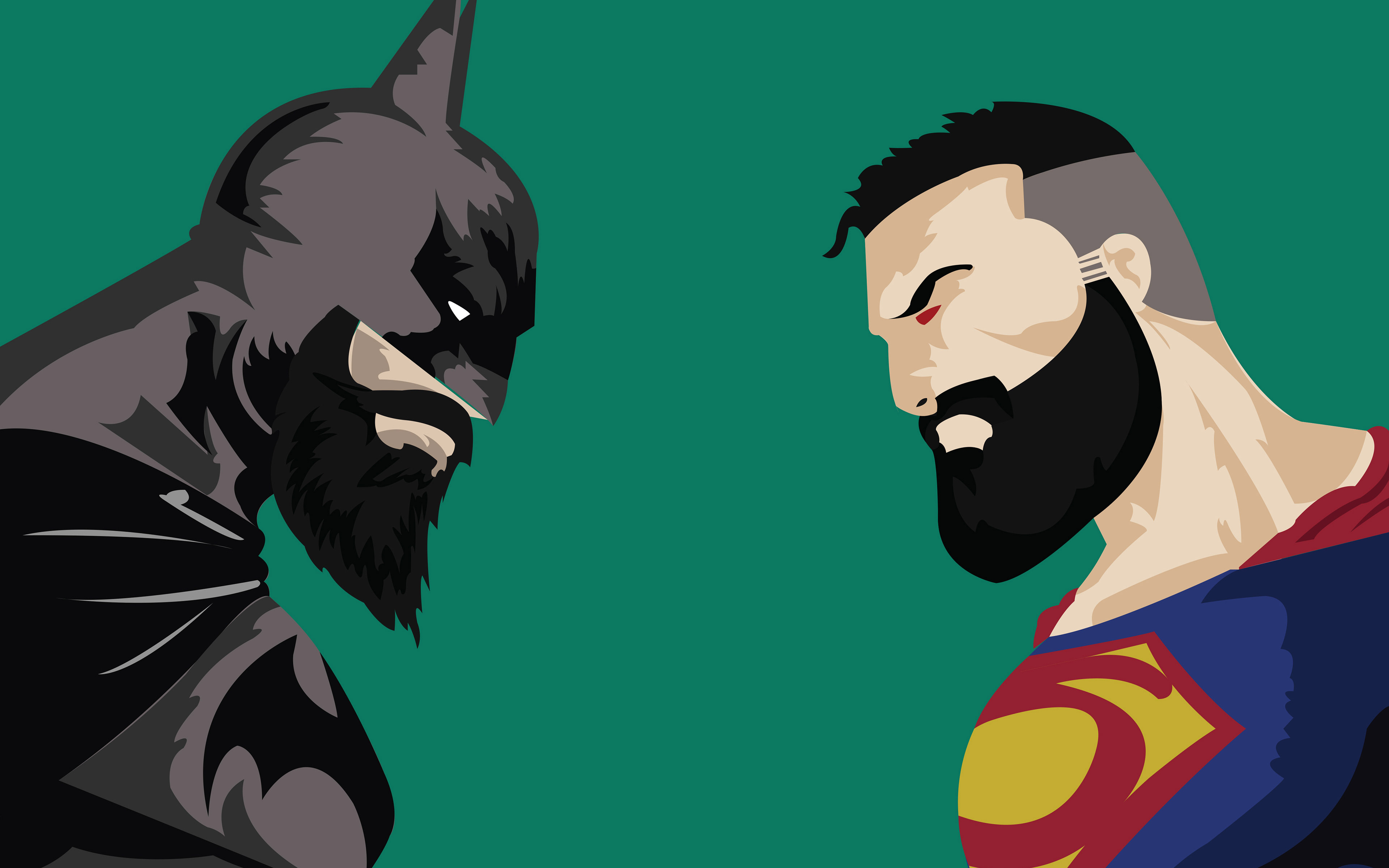 Batman Vs Superman With Beard Wide Wallpapers