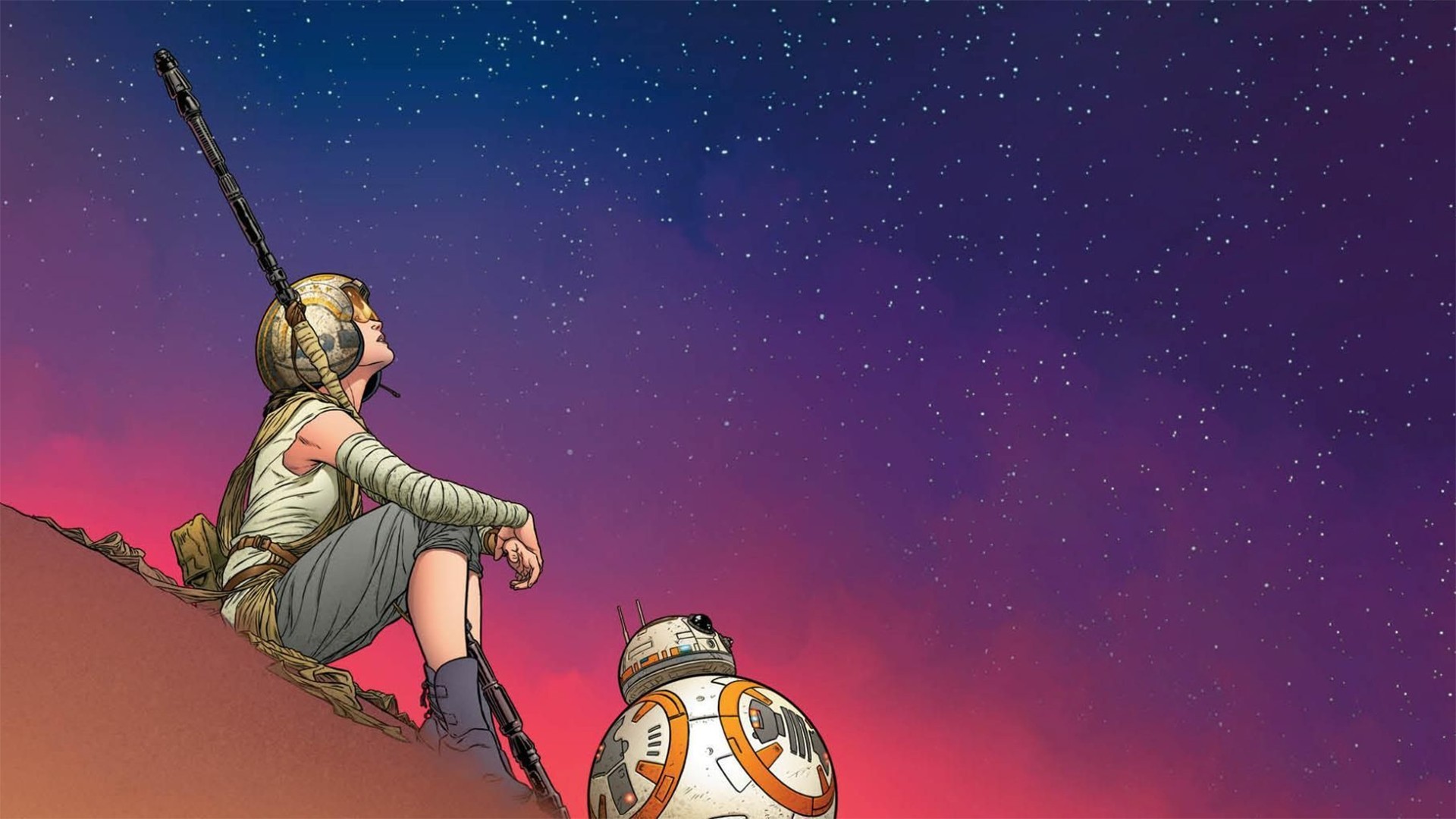 Bb8 And Rey Star Wars Artwork Wallpapers