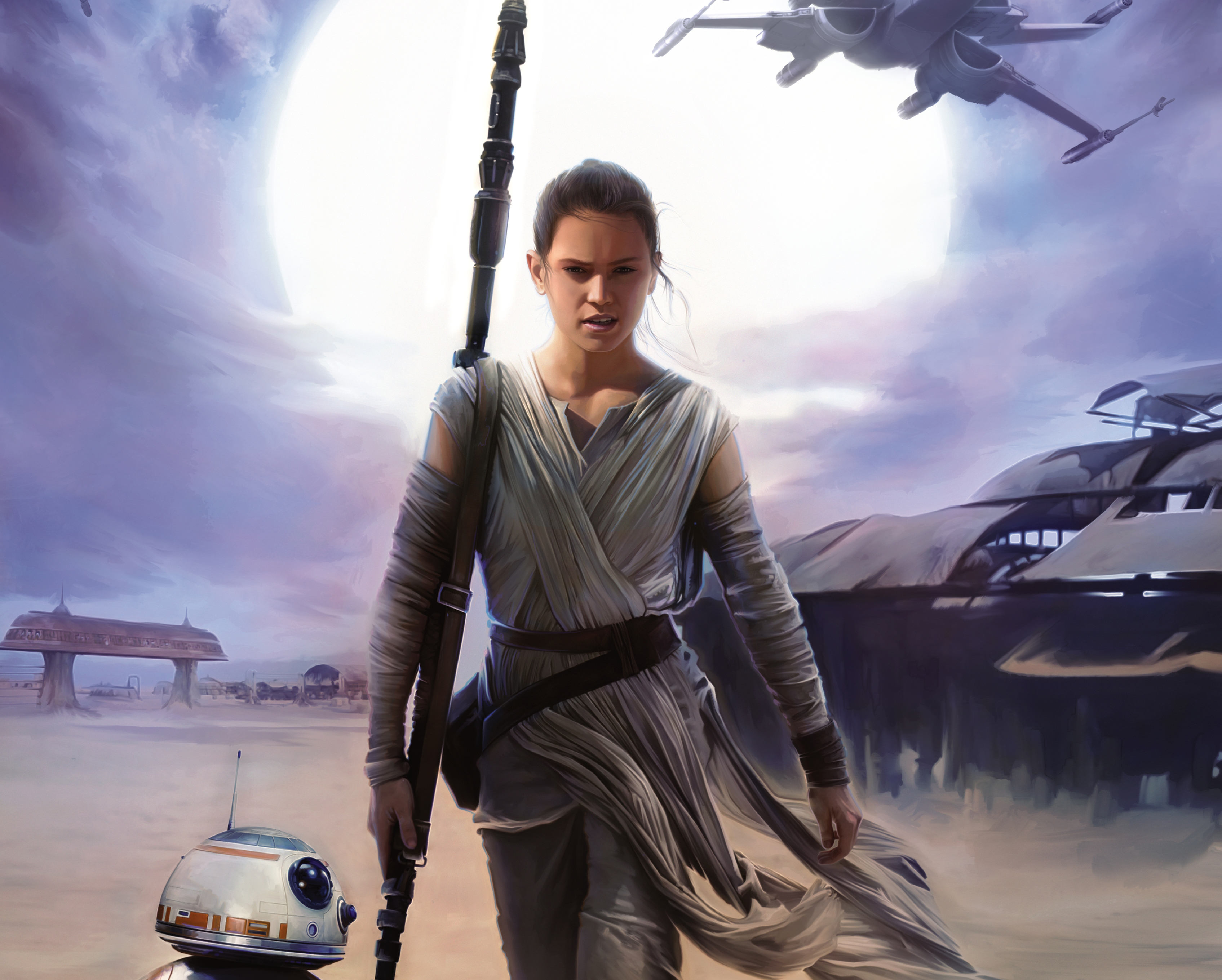 Bb8 And Rey Star Wars Artwork Wallpapers