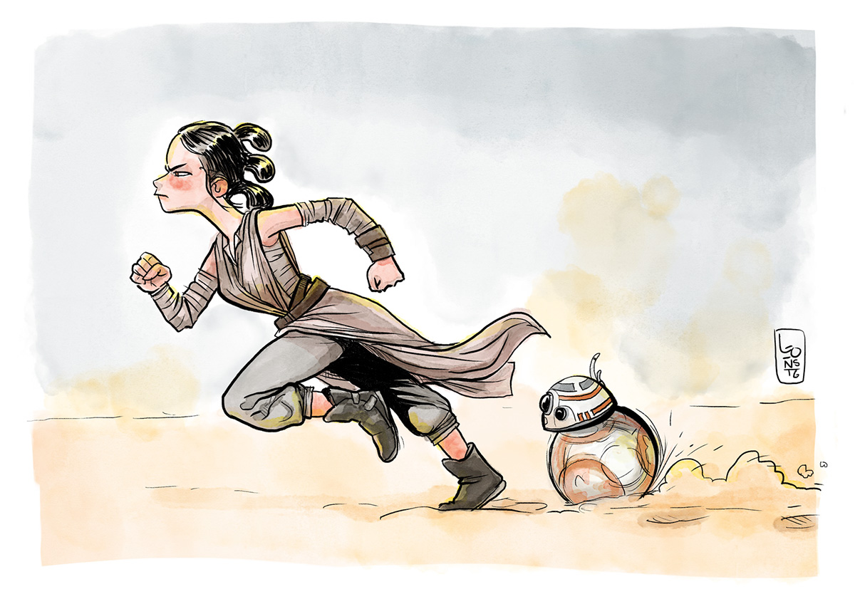 Bb8 And Rey Star Wars Artwork Wallpapers