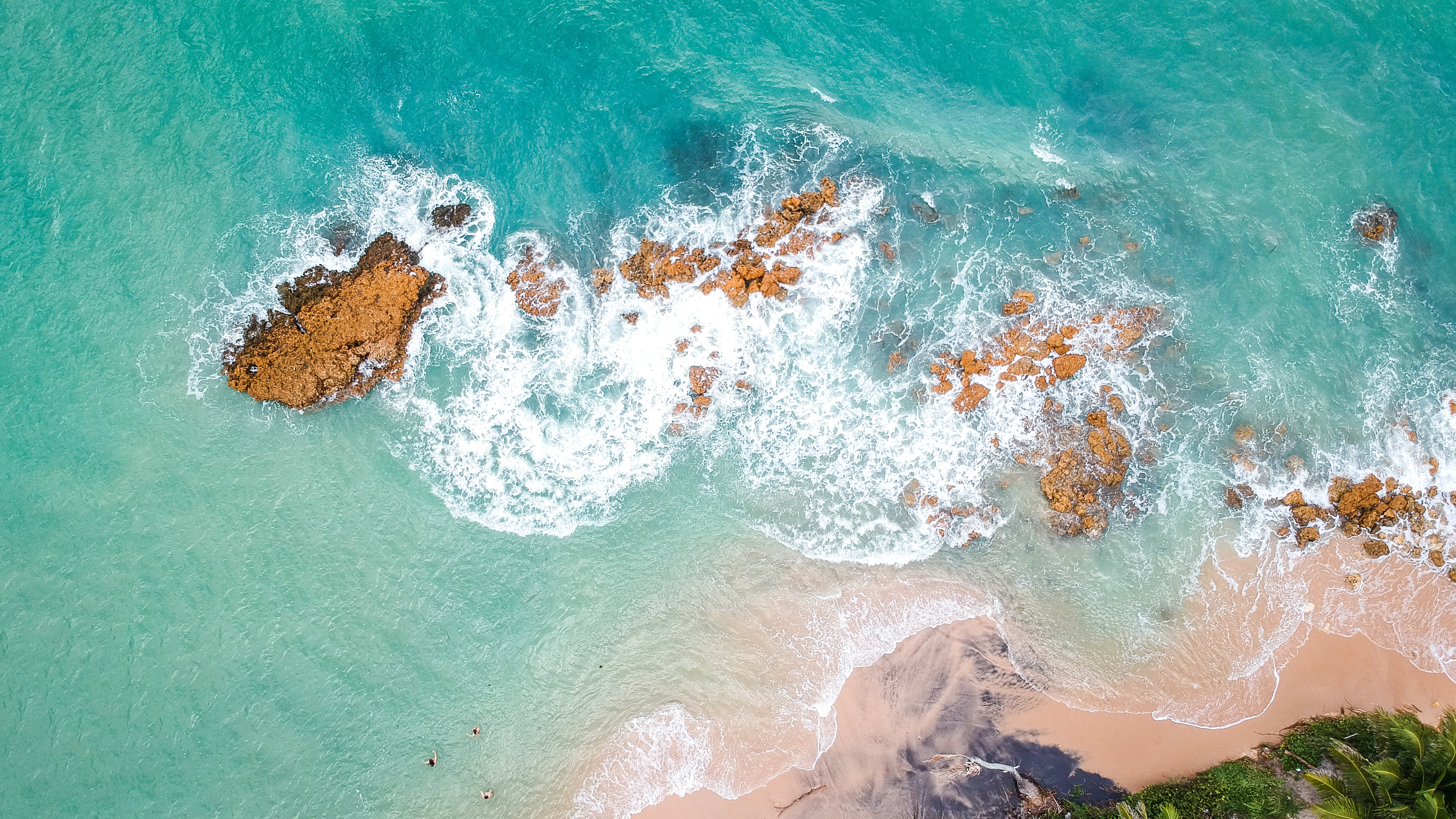 Beach 4K Aerial Photography Wallpapers