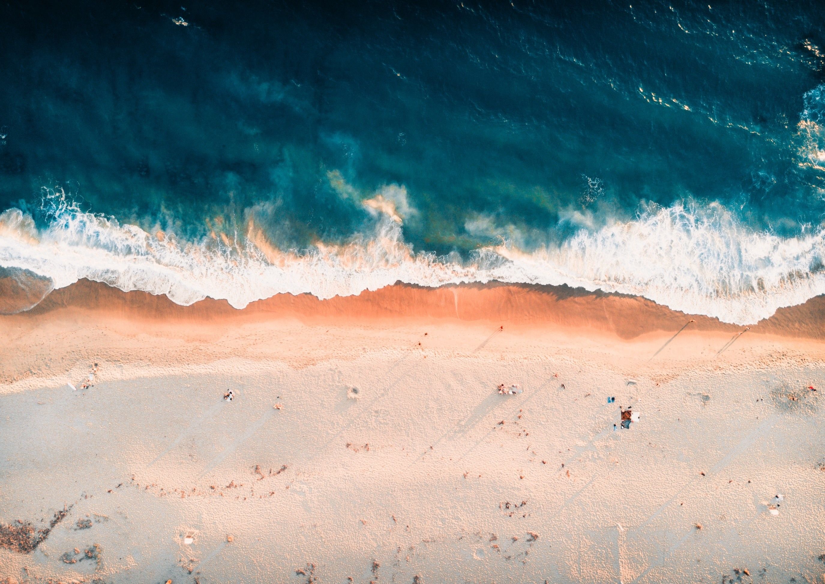 Beach 4K Aerial Photography Wallpapers