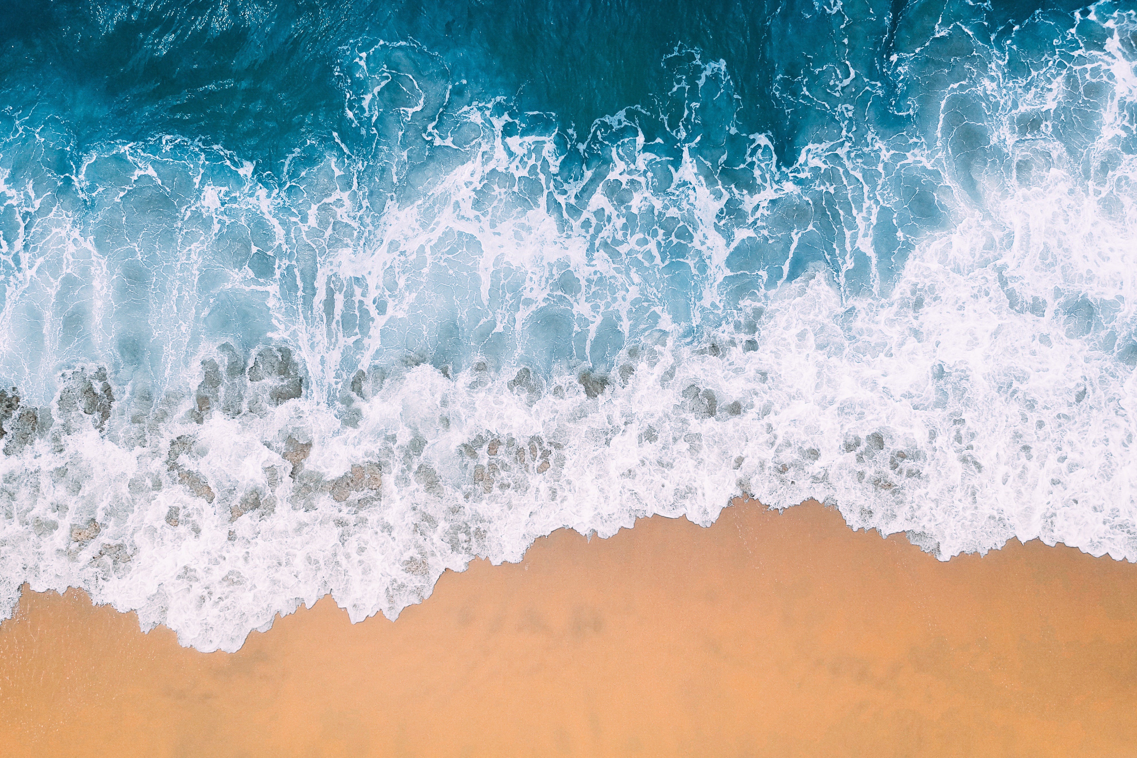 Beach 4K Aerial Photography Wallpapers