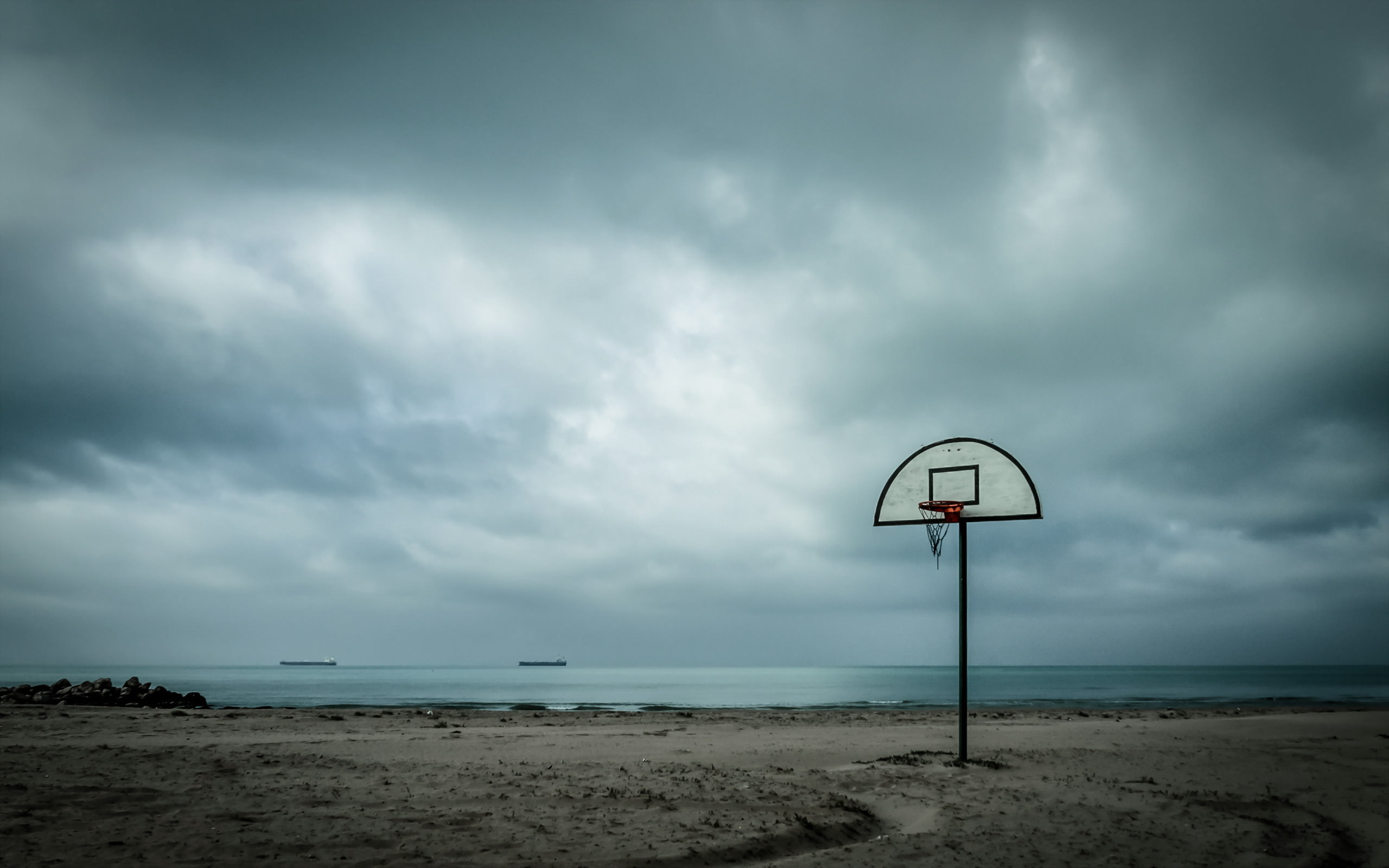 Beach Basketball Court Wallpapers