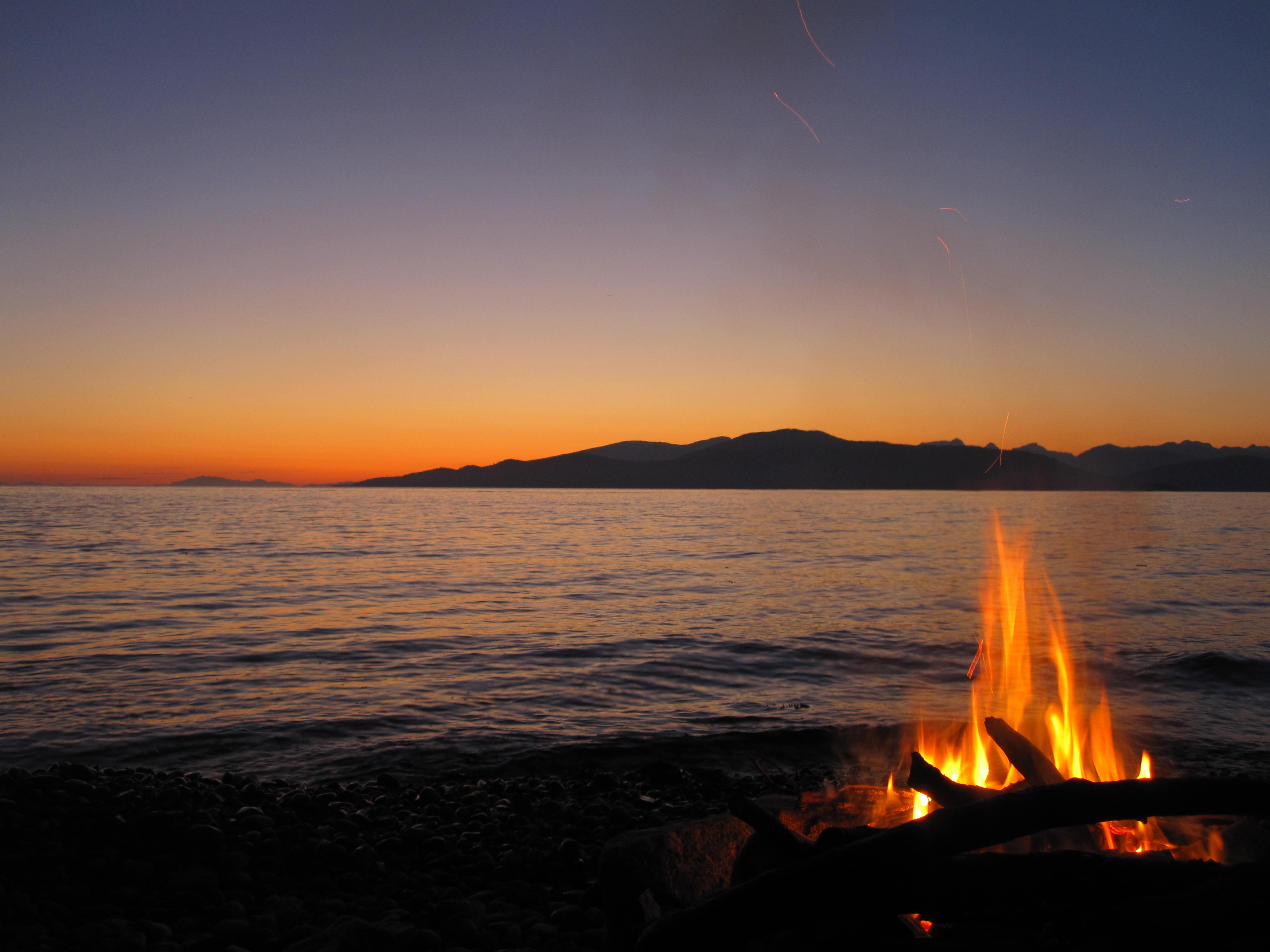 Beach Bonfire Wallpapers