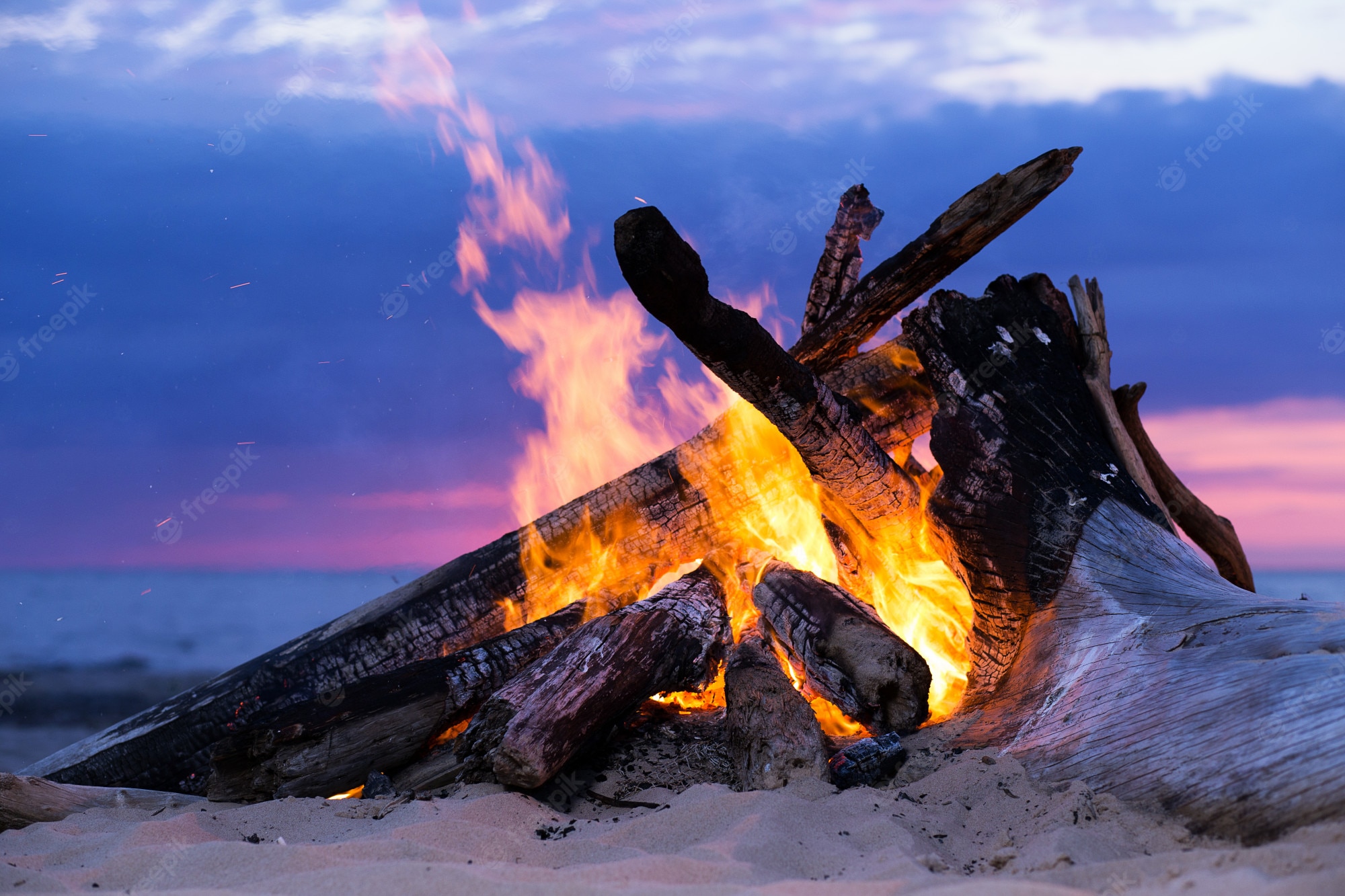 Beach Bonfire Wallpapers