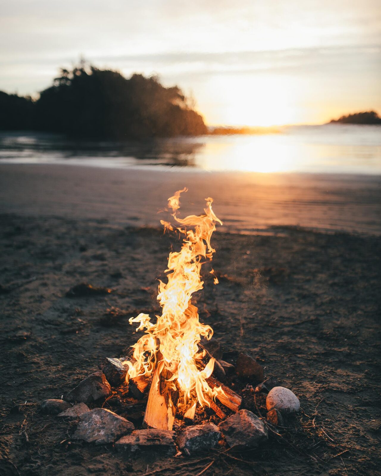 Beach Bonfire Wallpapers