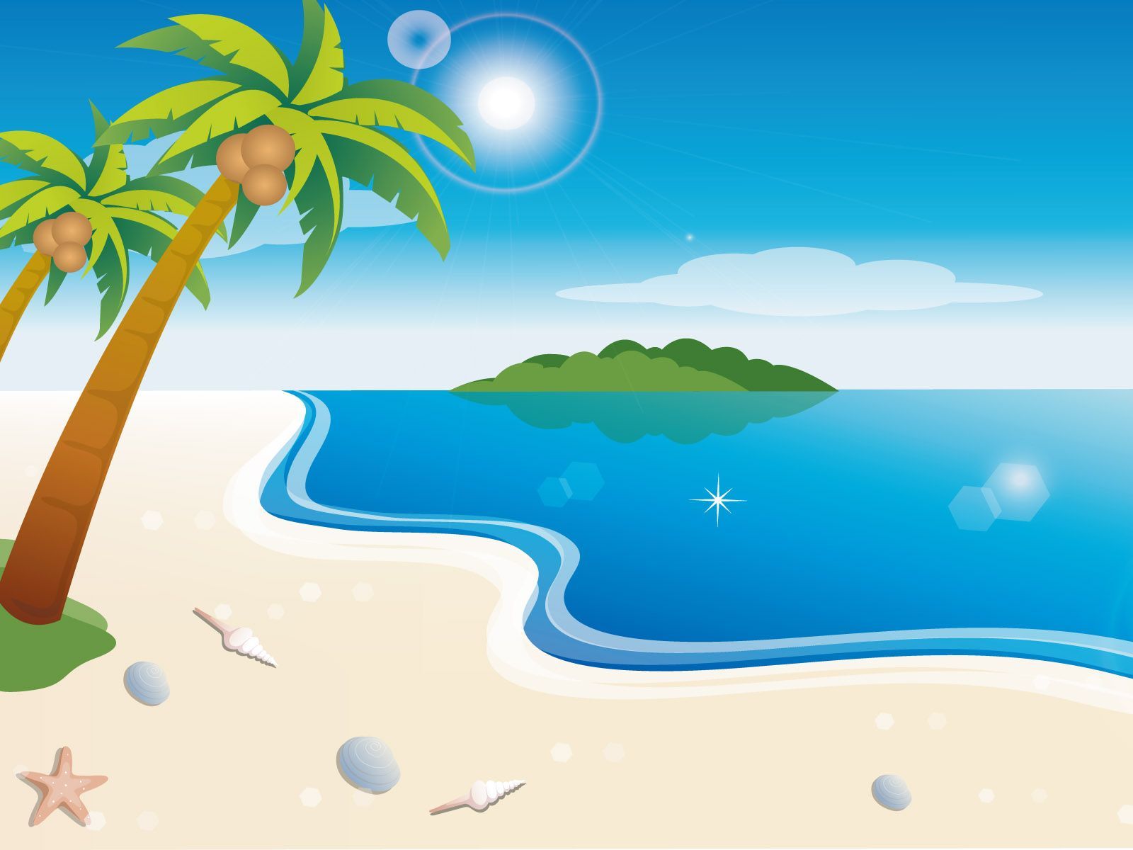 Beach Cartoon Wallpapers