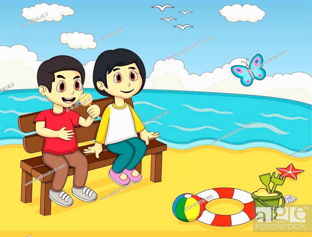 Beach Cartoon Wallpapers