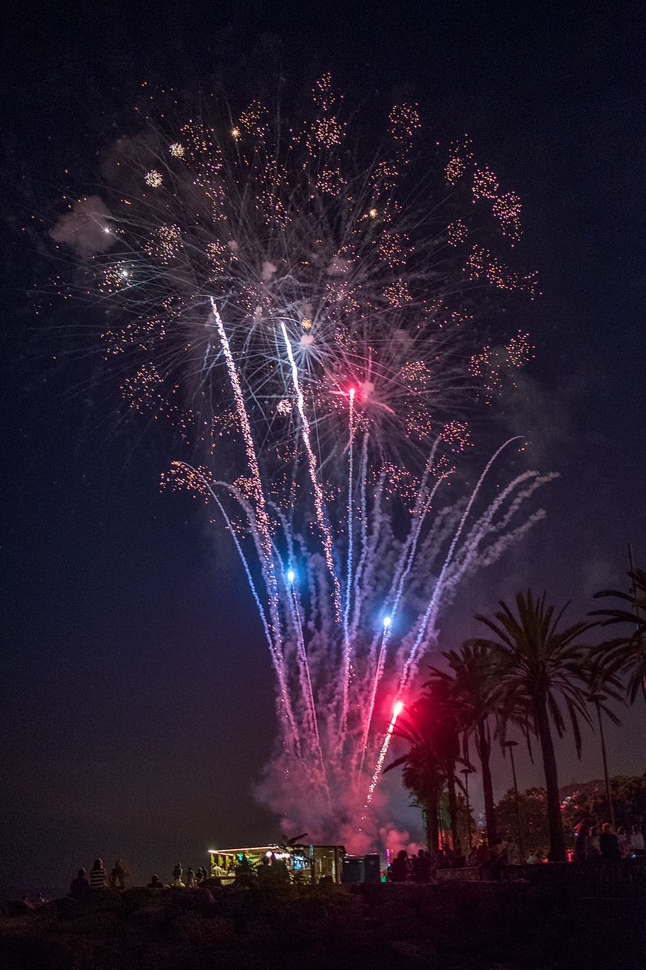 Beach Fireworks Wallpapers