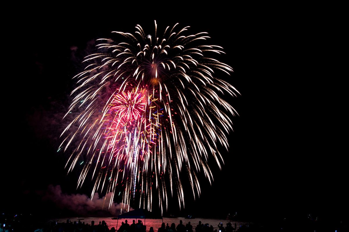 Beach Fireworks Wallpapers