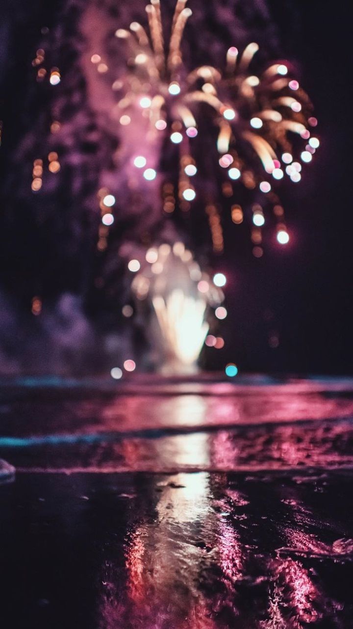 Beach Fireworks Wallpapers