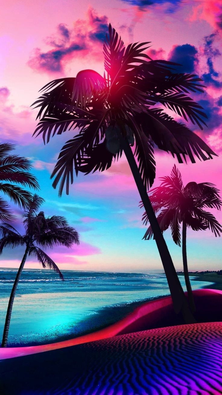 Beach Landscape Art Cool Wallpapers