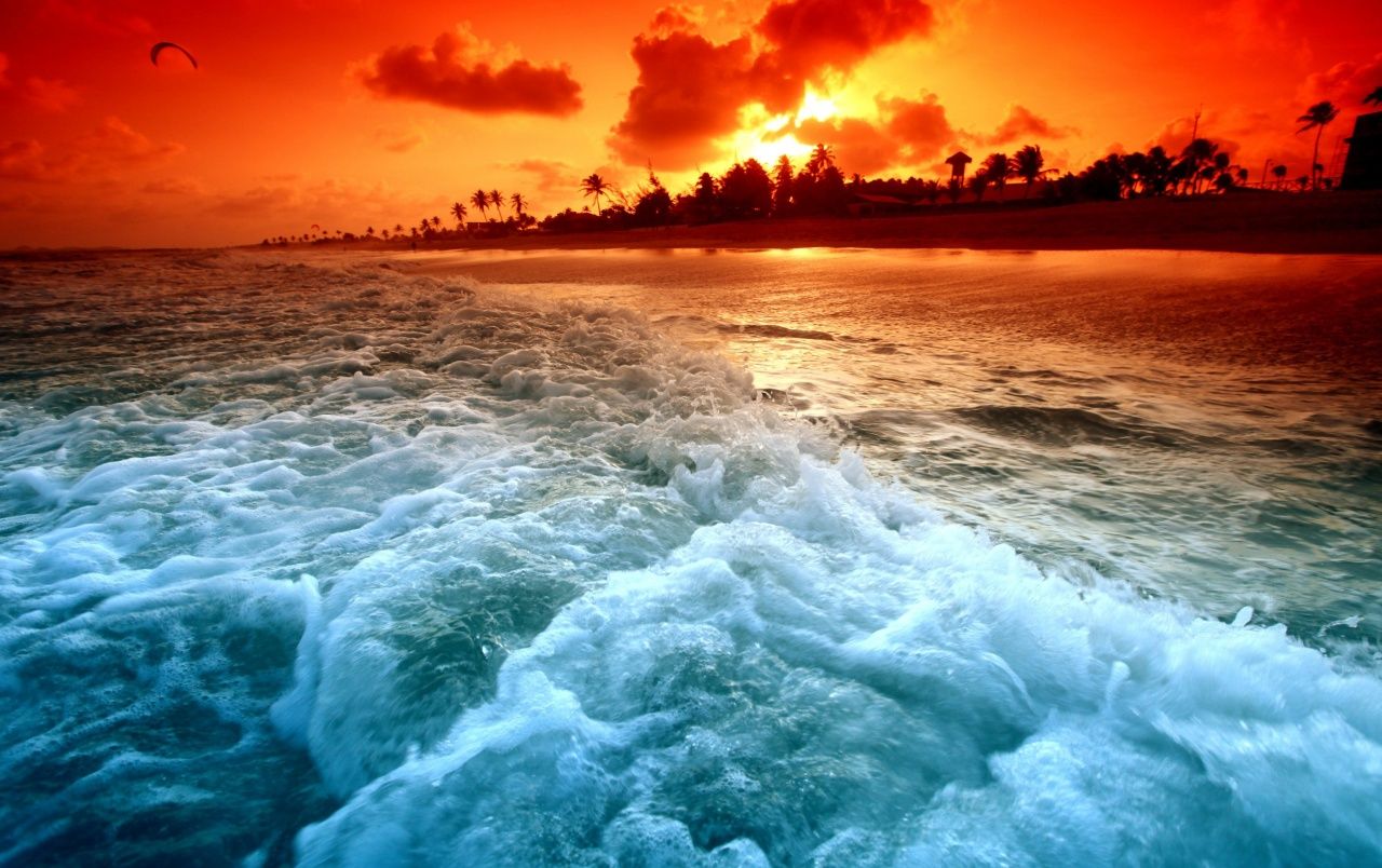 Beach Paradise Sunset Wallpapers